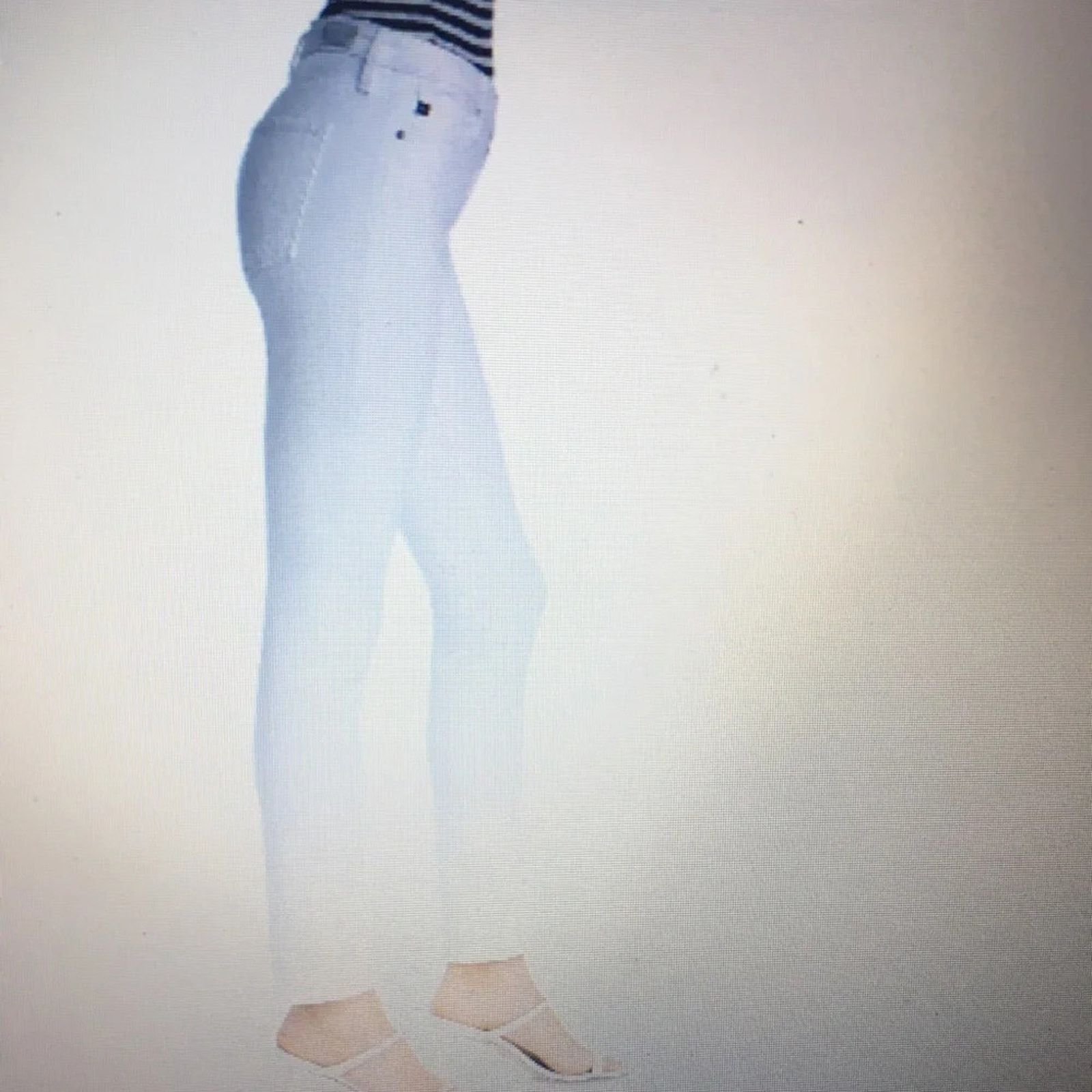 AG Adriano Goldschmied Adriano Goldschmied white stilt cigarette leg jeans size 28R Size 28" / US 6 / IT 42 - 3 Thumbnail