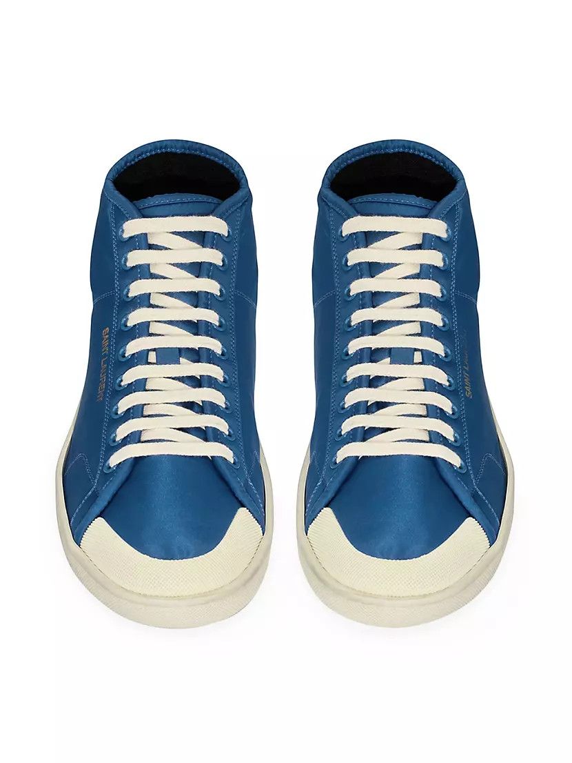 Saint Laurent Paris o1bcso1str1024 Court Classic SL/39 MID top Sneakers in Blue Size US 8 / EU 41 - 3 Thumbnail