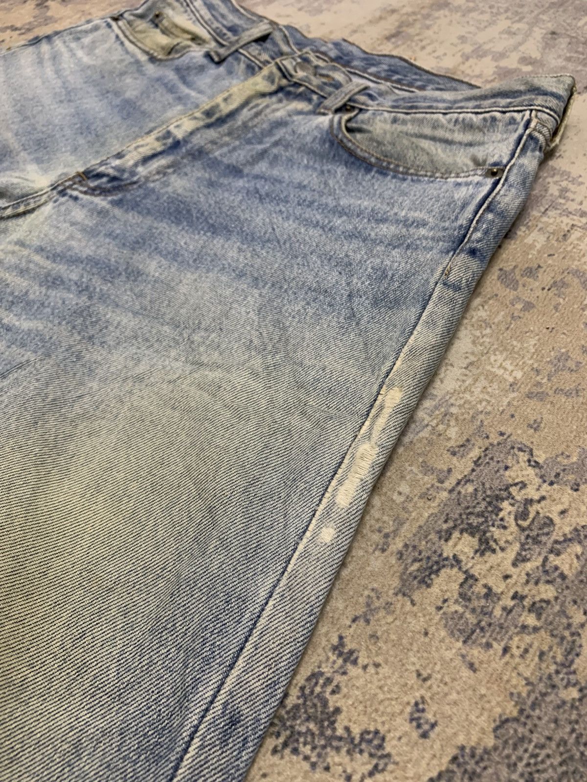 Japanese Brand Vintage Japanese Original Denim Jeans Faded Blue Skater Y2K Size US 31 - 3 Thumbnail