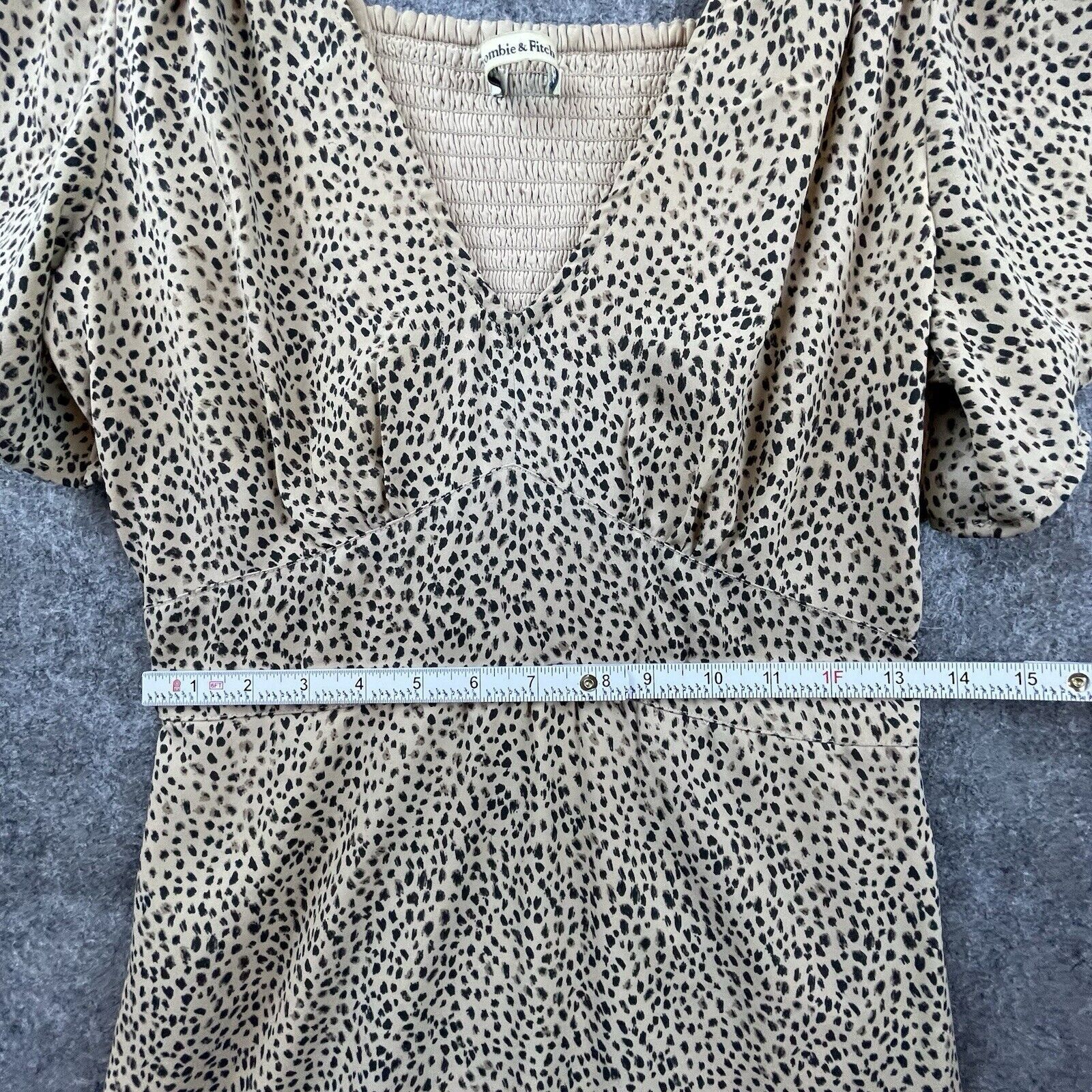 Abercrombie & Fitch Vtg Abercrombie & Fitch Dress Small Babydoll Shirred 90s Y2K Size S / US 4 / IT 40 - 4 Thumbnail