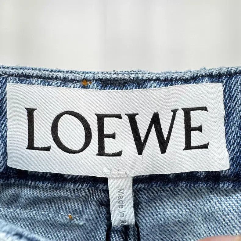 Loewe Loewe Washed Leather Patch Denim Jeans Size 42" / US 20 - 7 Thumbnail
