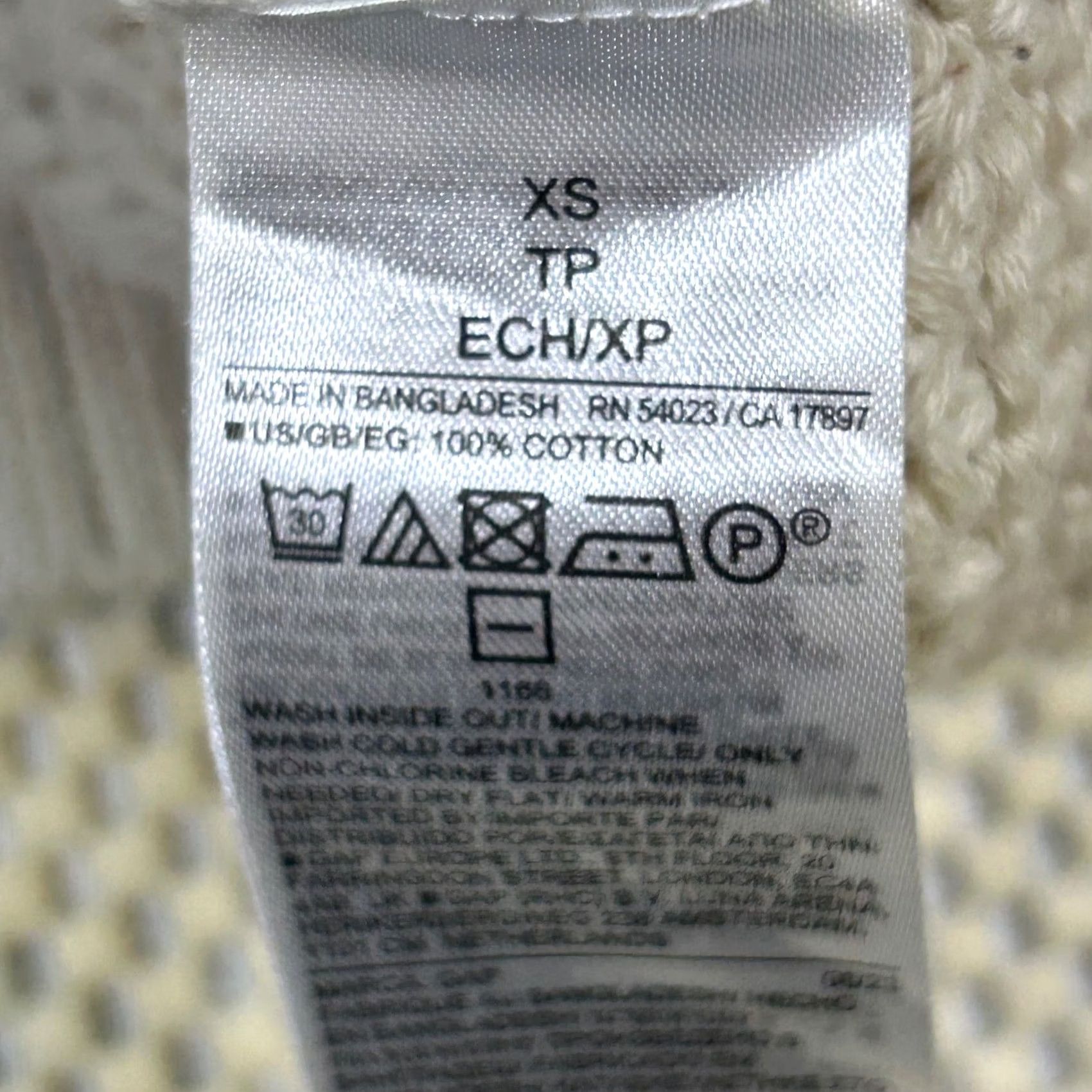 Gap VINTAGE GAP Cotton Knit Sweater Open Stitch Pullover Relaxed Fit Cream XS Size XS / US 0-2 / IT 36-38 - 6 Thumbnail