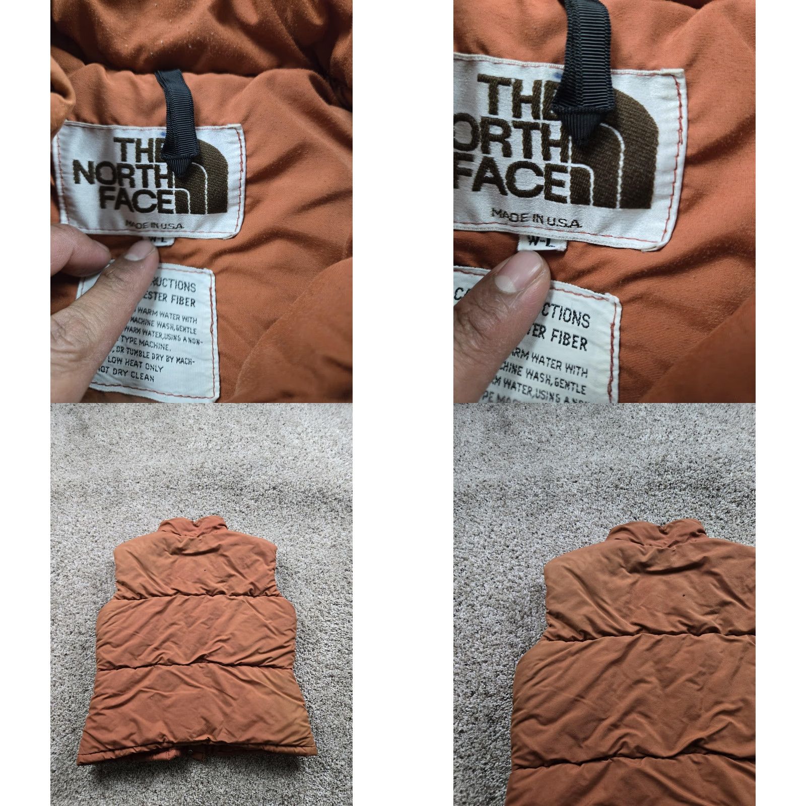The North Face VINTAGE The North Face Vest Womens L Brown Quilted Puffer Snap USA Made 70s Size L / US 10 / IT 46 - 8 Thumbnail