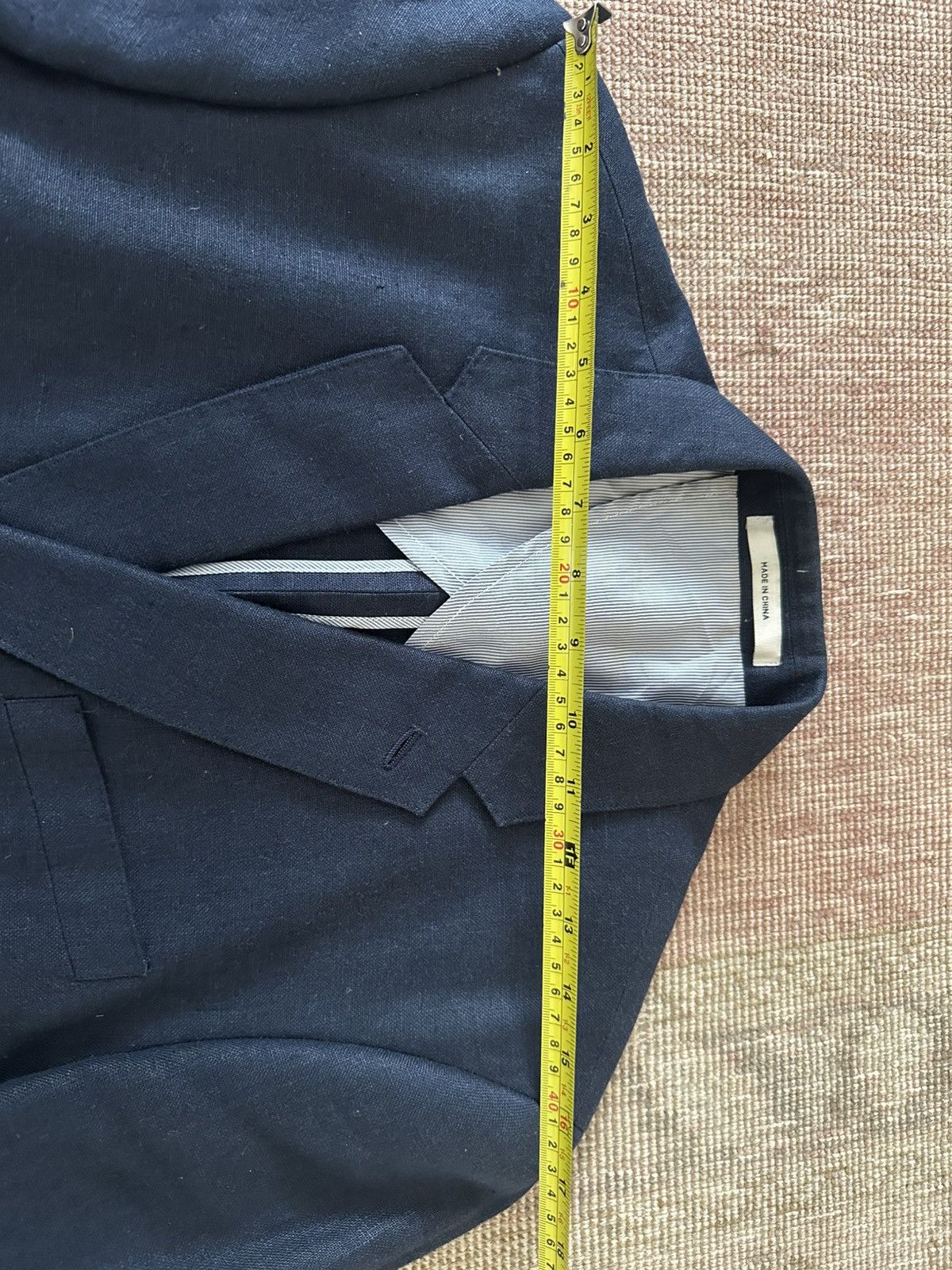Club Monaco Club Monaco Double-Breasted Linen Blazer | Navy | US 38/40R Size 38R - 10 Thumbnail