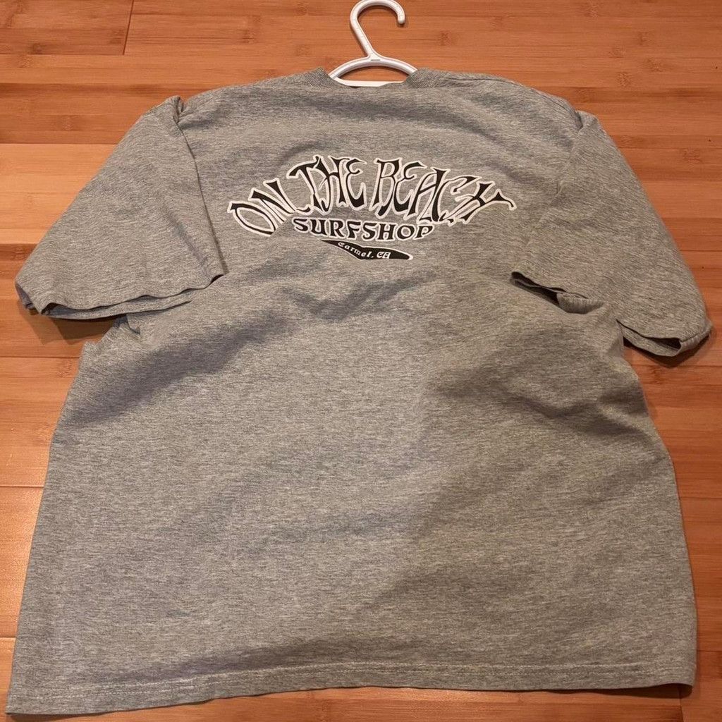 Quiksilver Grey On The Beach Surf Shop T-Shirt Size US L / EU 52-54 / 3 - 1 Thumbnail
