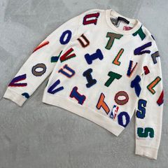 LV x NBA Letters Crewneck Sweater Black 1A8X0D  Printed denim shirt, Mens  fashion sweaters, Nba t shirts