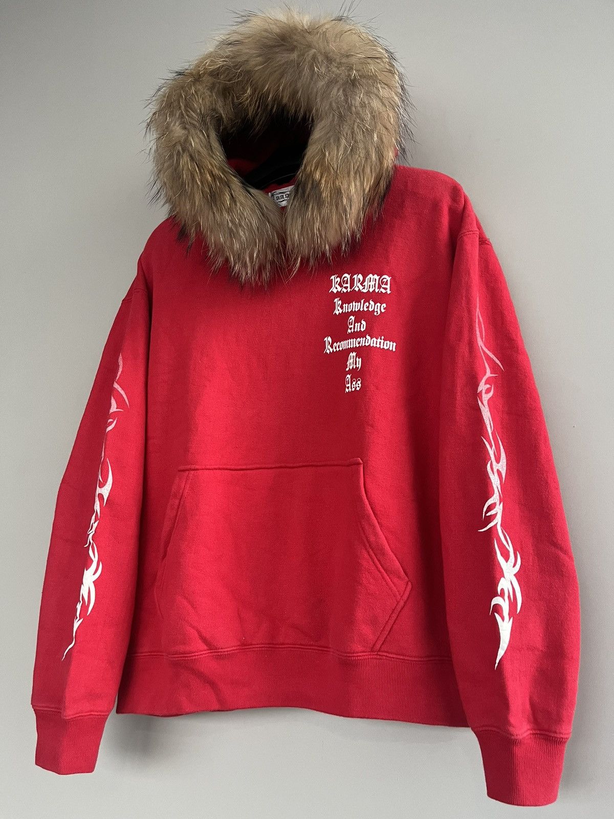 If Six Was Nine JAPANESE KARMA SEDITIONARIES GOTHIC POEM FUR HOODIE PUNK Size US M / EU 48-50 / 2 - 6 Thumbnail