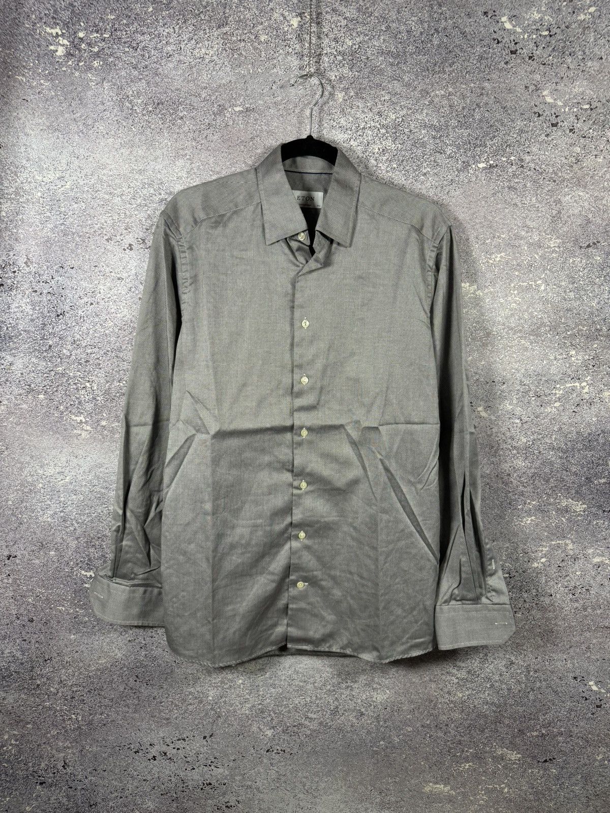 Eton ETON York Slim Formal Shirt Men’s Large Button Up Cutaway Size US L / EU 52-54 / 3 - 1 Thumbnail