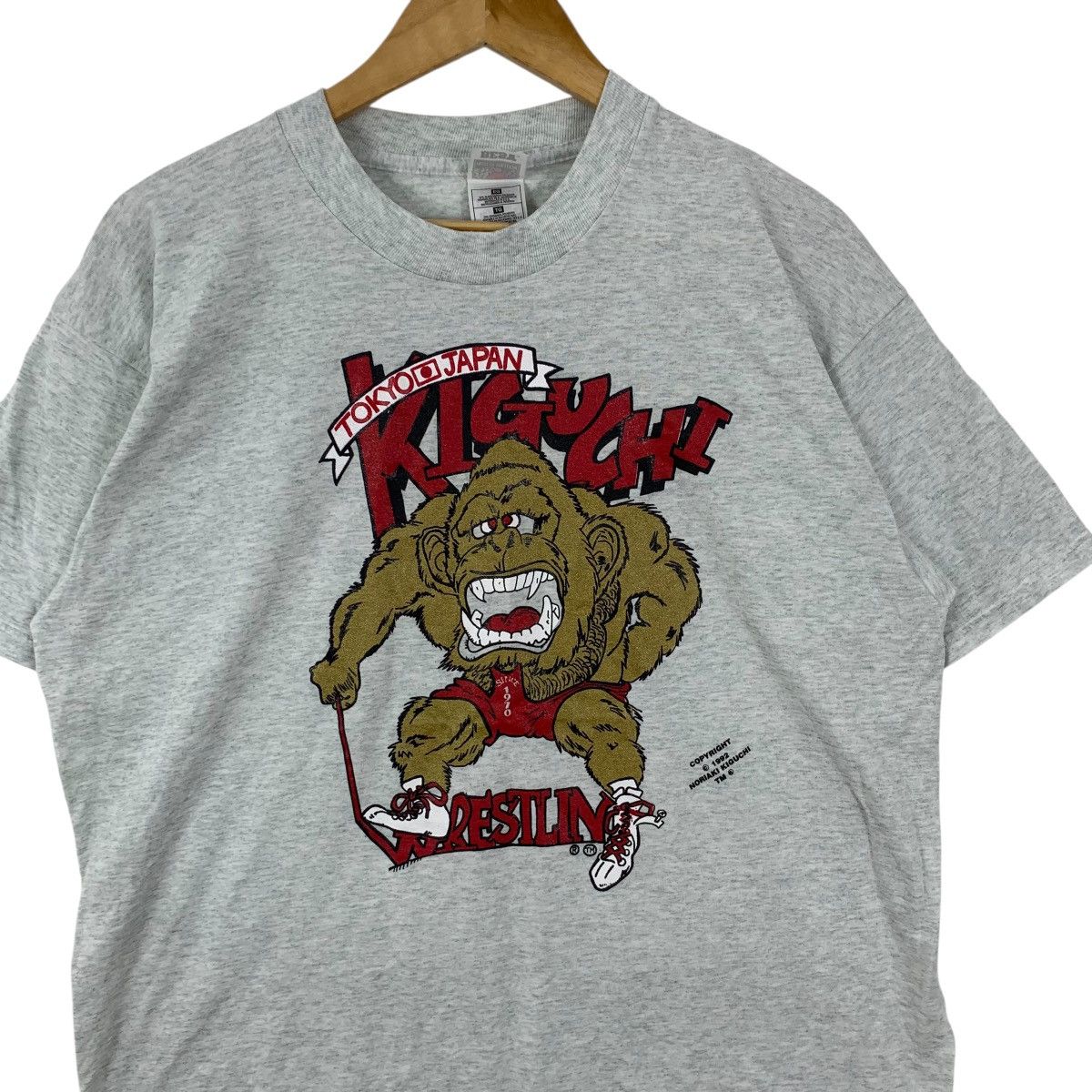Vintage Vintage 1992 NORIAKI KIGUCHI WRESTLING Martial Art Tee Size US XL / EU 56 / 4 - 5 Thumbnail