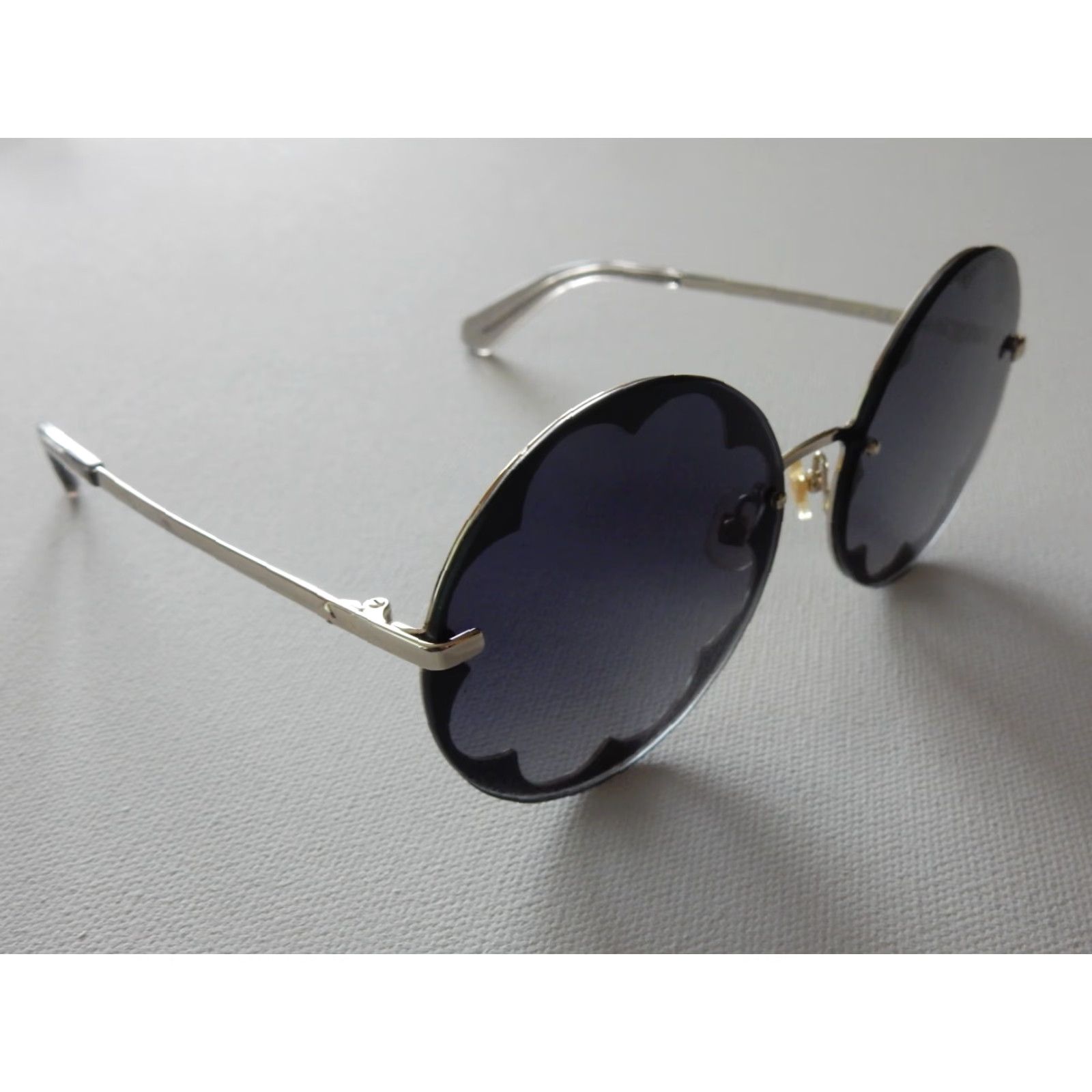 Vintage Kate Spade Sunglasses Women Silver 59mm Fly Shutter Classic Fashion Accessories Size ONE SIZE - 3 Thumbnail