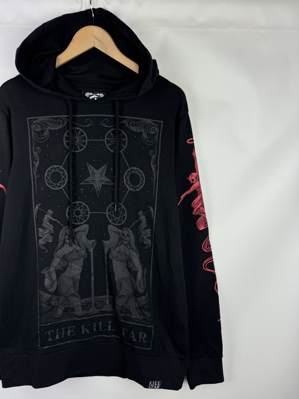 Killstar Killstar Men’s Gothic Big Logo Hoodie Pullover Size L Size US L / EU 52-54 / 3 - 3 Thumbnail