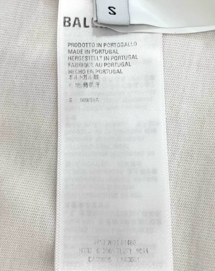 Balenciaga Balenciaga Jelly Dissolved Logo Printed Round Neck White Cot Size US S / EU 44-46 / 1 - 6 Thumbnail