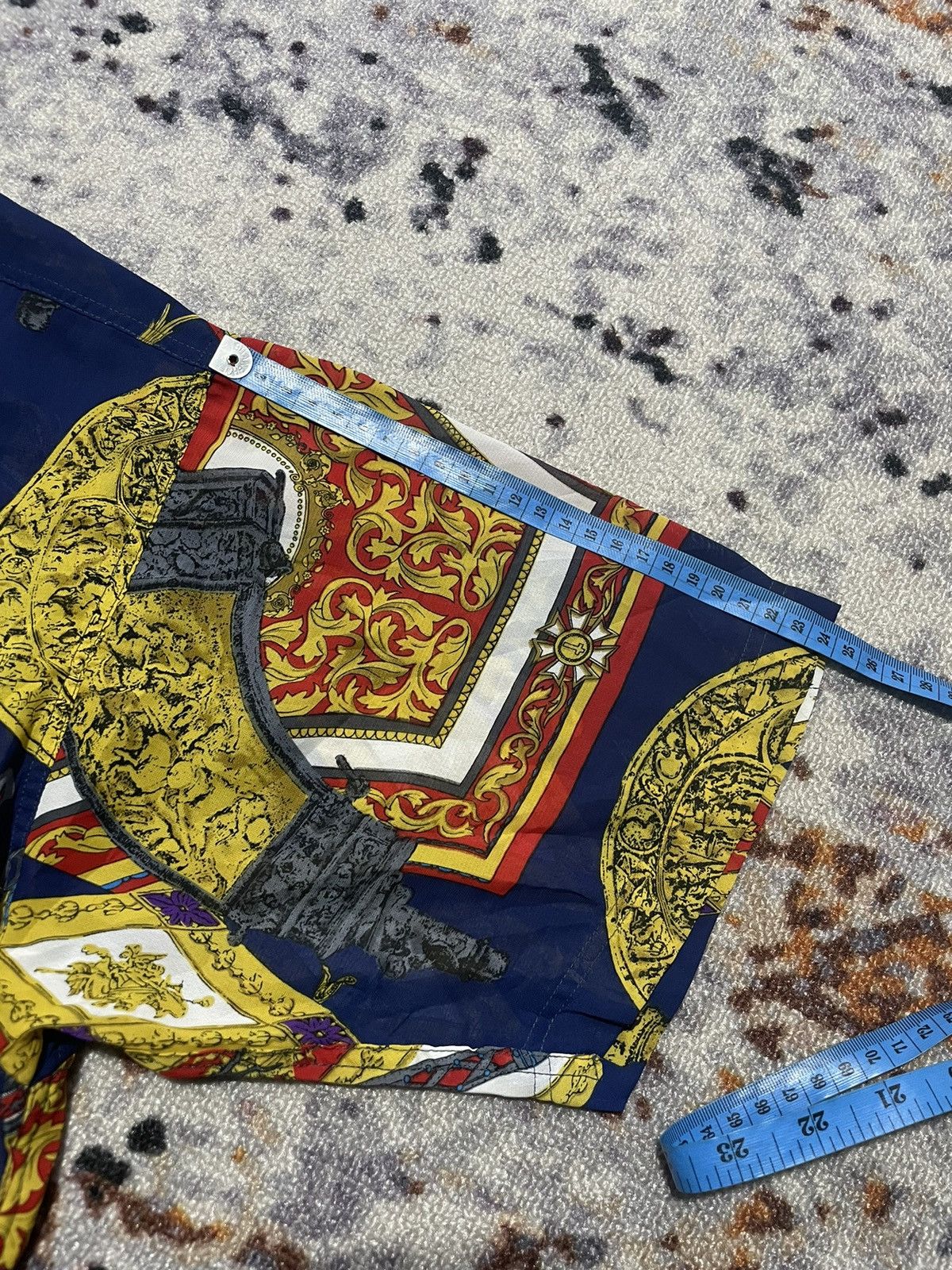 Japanese Brand × Vintage Vintage Shirt Silk patern romawi Hermes scarf print style Size US L / EU 52-54 / 3 - 8 Thumbnail