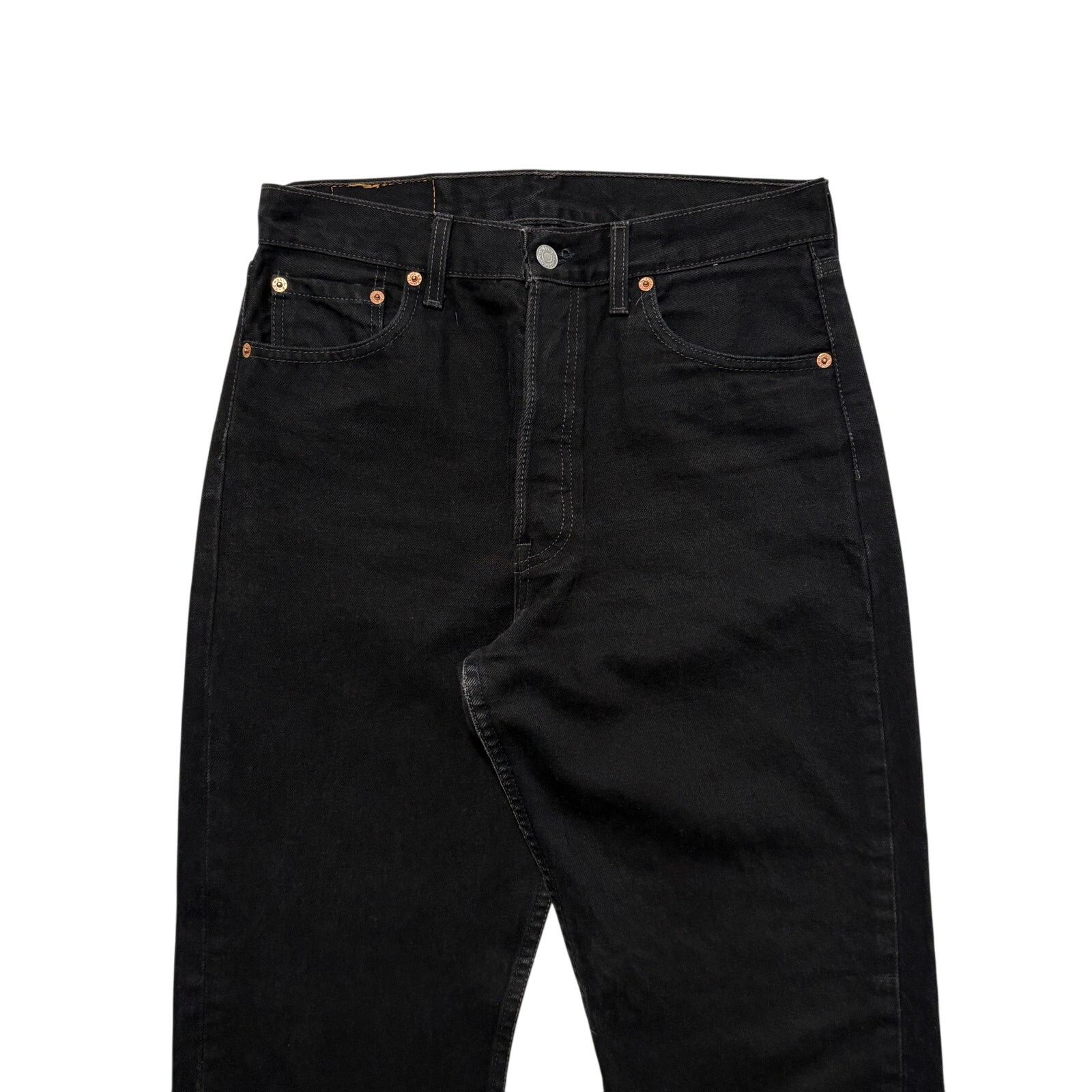 Levi's VTG 90s Levi's 501 Jeans Straight Leg Button Fly Black 30x30 Size US 30 / EU 46 - 2 Thumbnail
