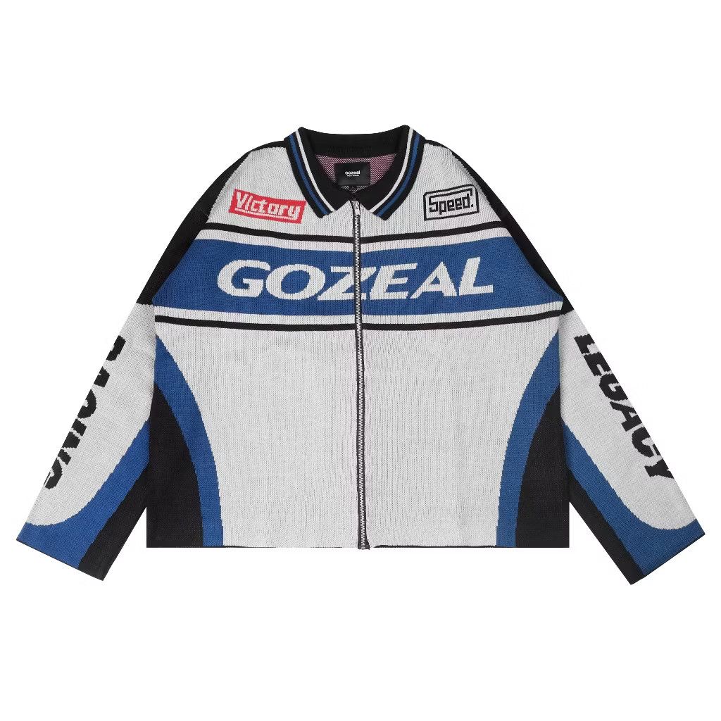 Japanese Brand 🏁Hellshot boxy racing knitwear jacket Size US L / EU 52-54 / 3 - 1 Thumbnail