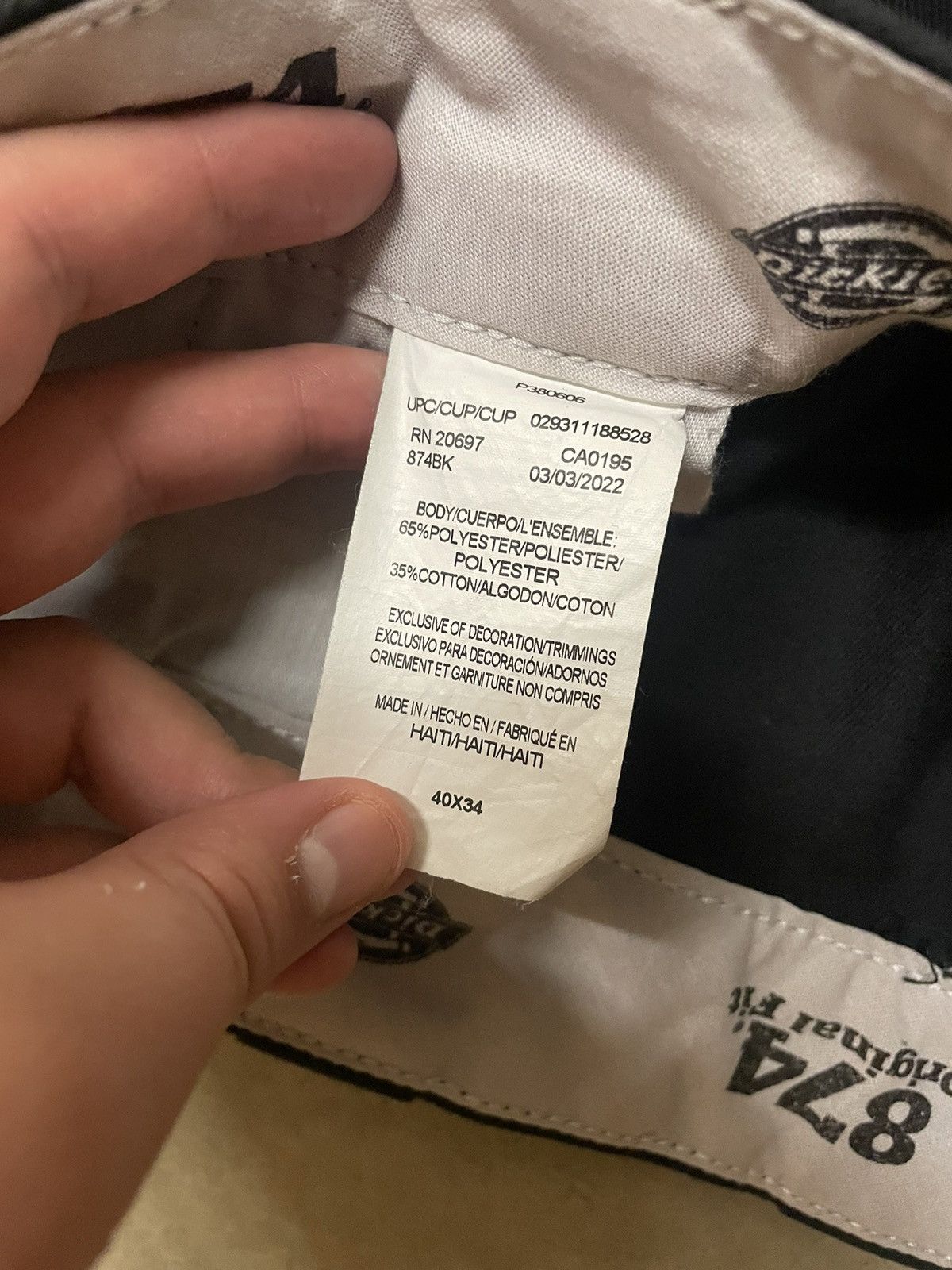 Dickies Dickies Classic 874 Canvas Trousers Size US 40 / EU 56 - 4 Thumbnail