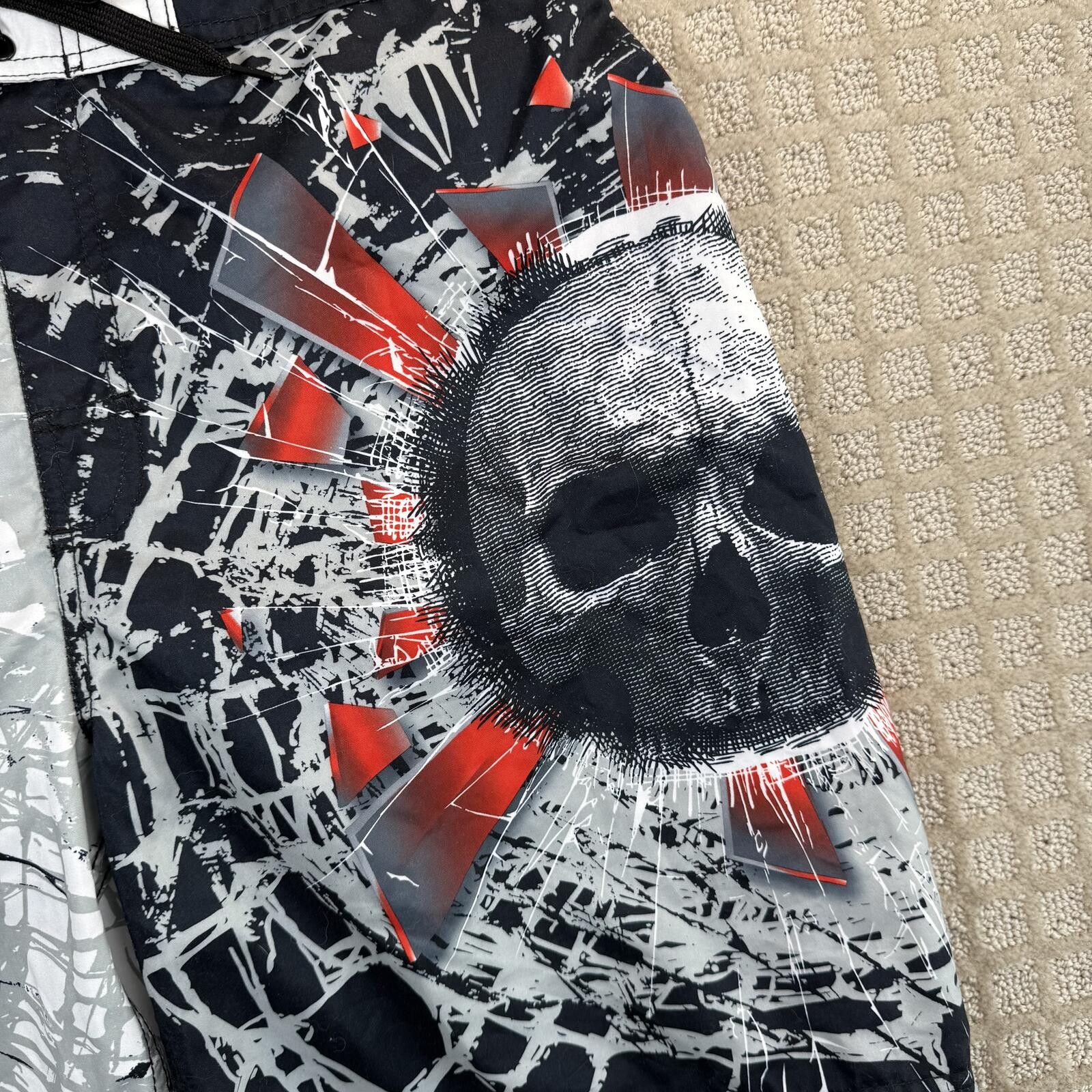 Other MMA Elite Skull Board Shorts Y2K Fight Swim 34 Large Size US 34 / EU 50 - 2 Thumbnail