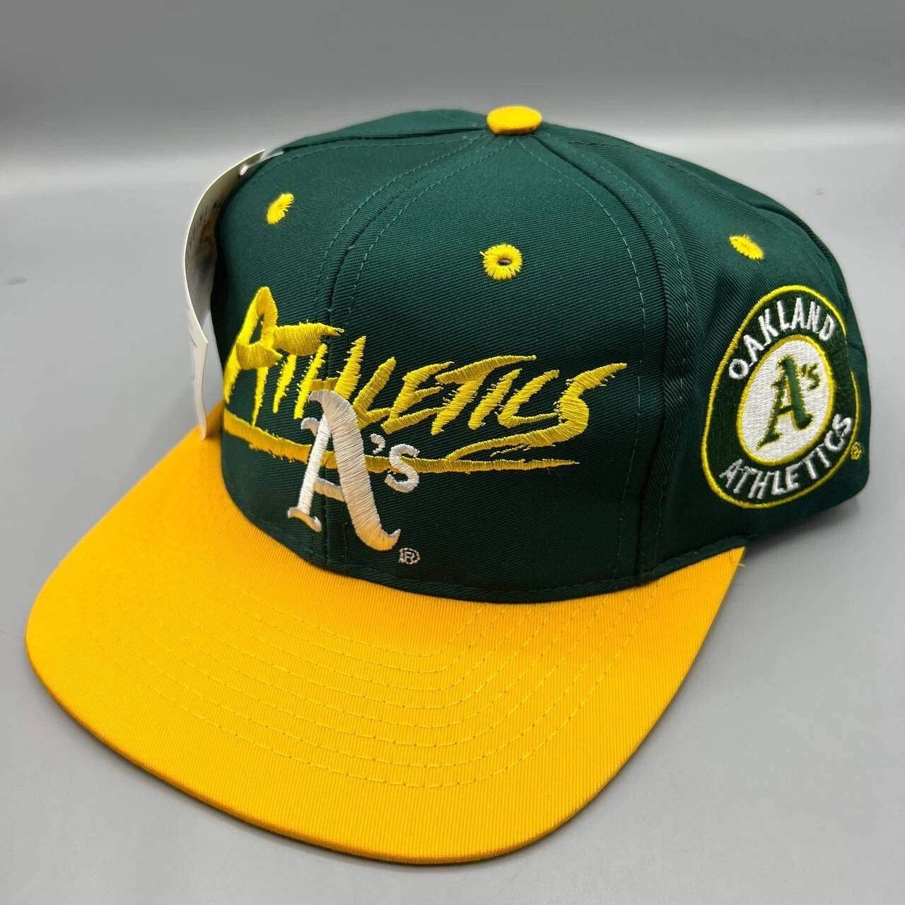 Signatures × Vintage Oakland Athletics Hat Men Signatures MLB Snap Back Cap New Size ONE SIZE - 1 Thumbnail