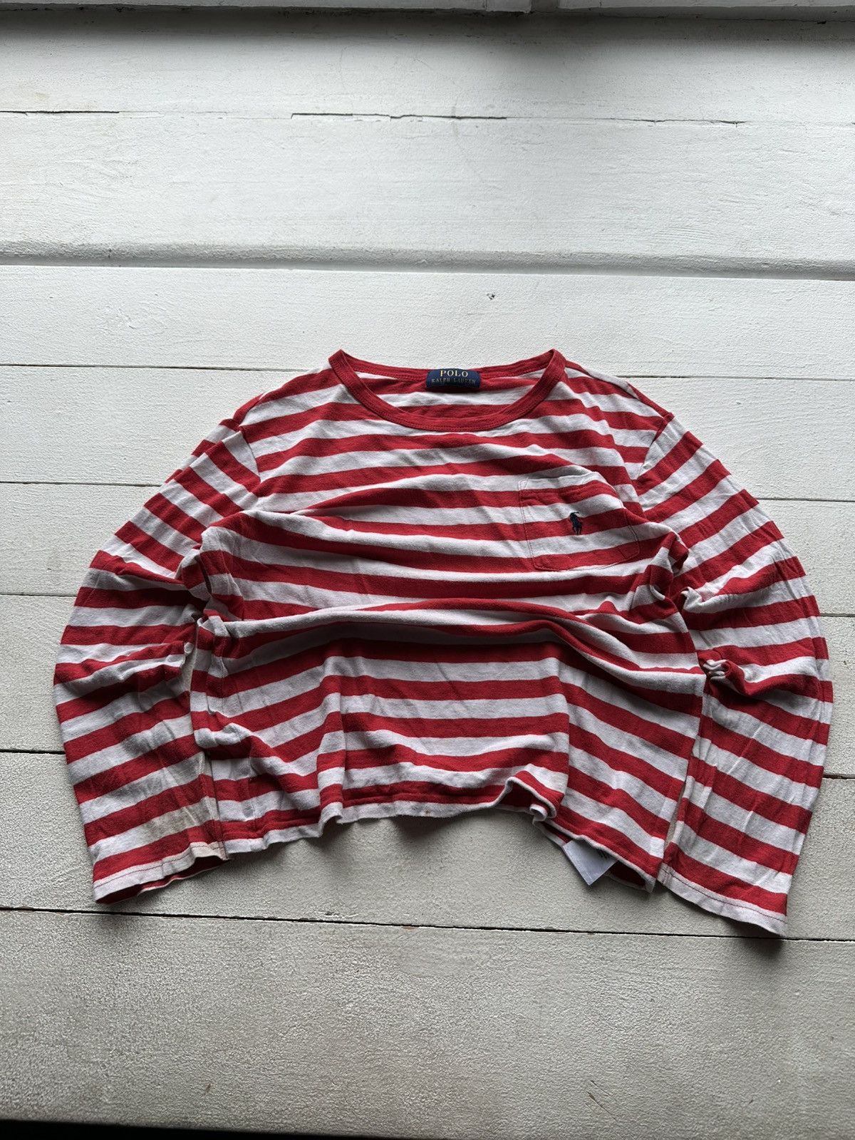 Denim & Supply Ralph Lauren × Vintage 🚨VNTG RALPH LAUREN MARINE STRIPED LONGSLEEVE TANK TOP Size M / US 6-8 / IT 42-44 - 1 Thumbnail