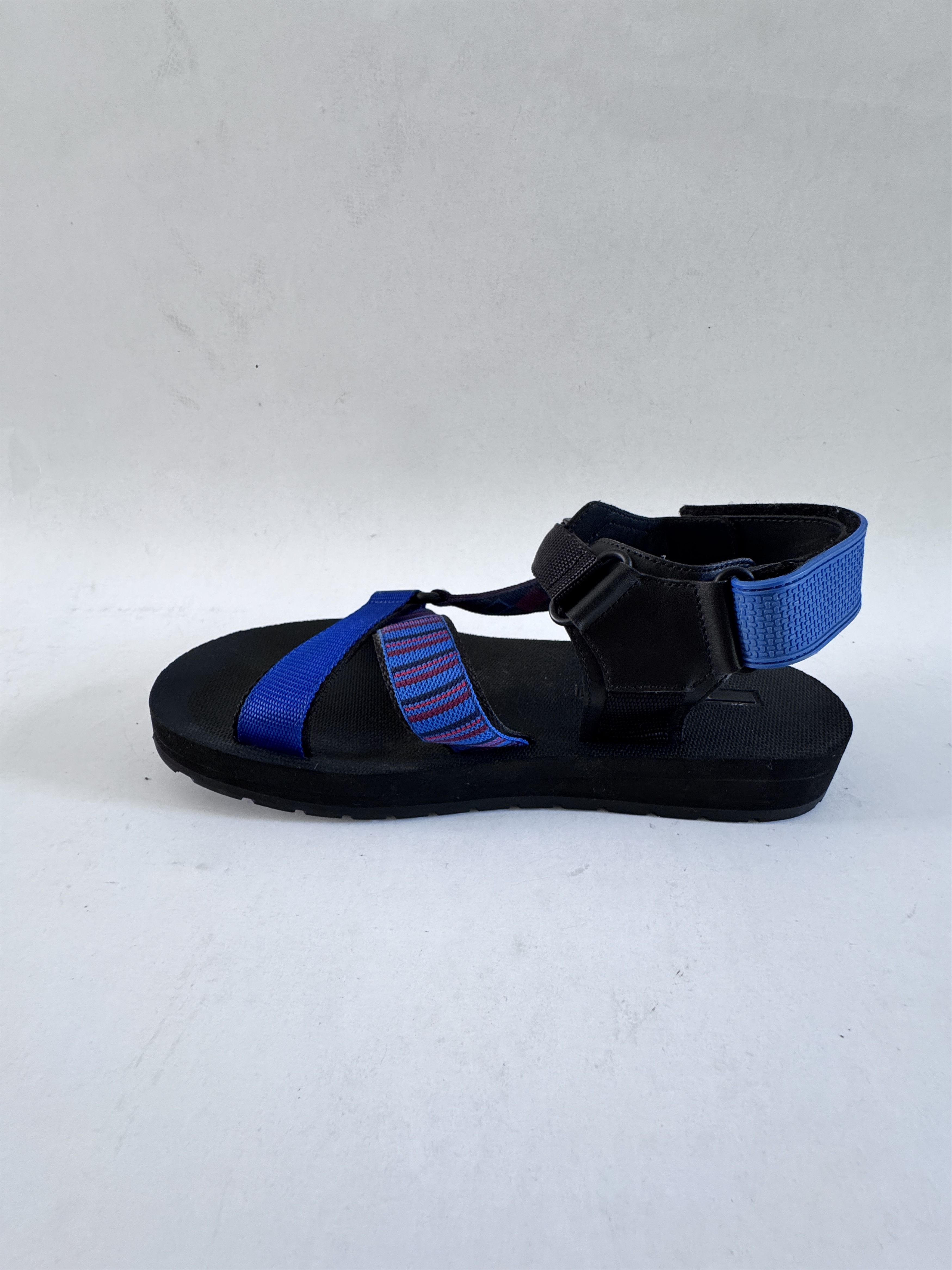Prada PRADA Black Purple Blue Leather Synthetic Sandals 4X3212 Size US 8 / EU 41 - 9 Thumbnail
