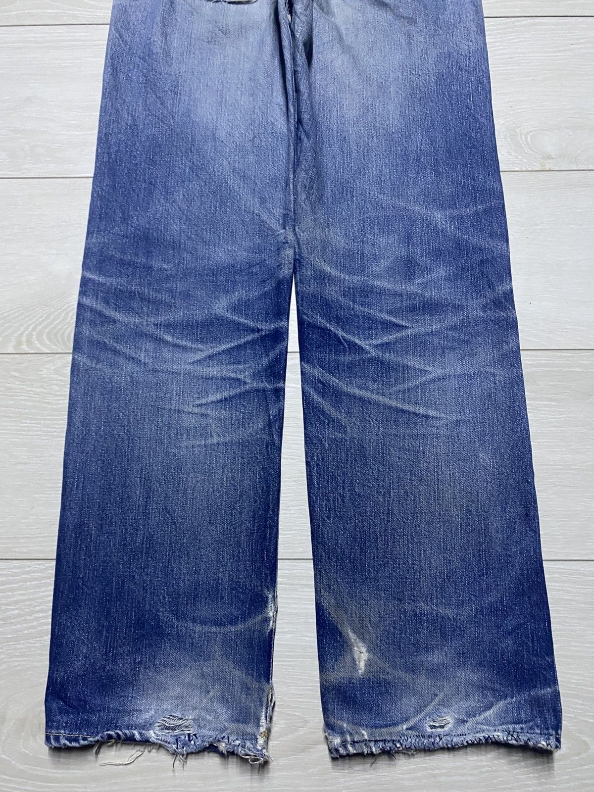Japanese Brand Vintage Japanese Iron Hr Market Selvedge Crazy Distressed Size US 28 / EU 44 - 6 Thumbnail
