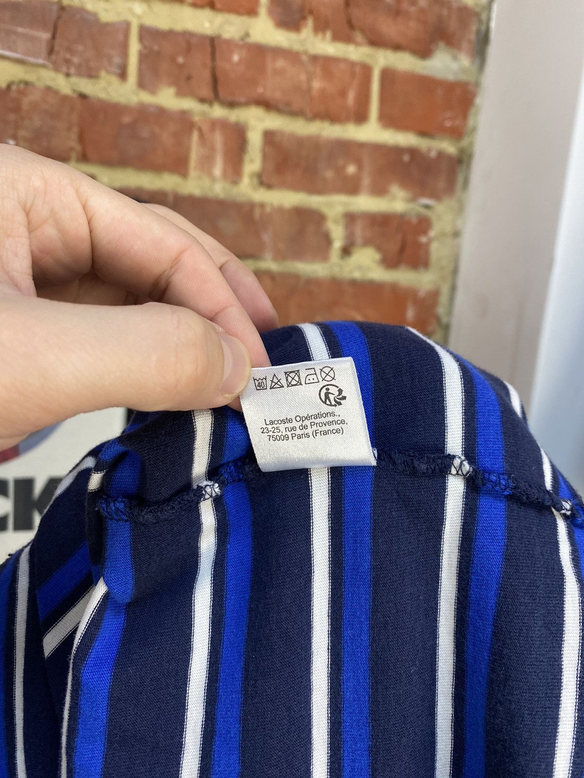Lacoste Lacoste Striped T-Shirt Size US S / EU 44-46 / 1 - 8 Thumbnail