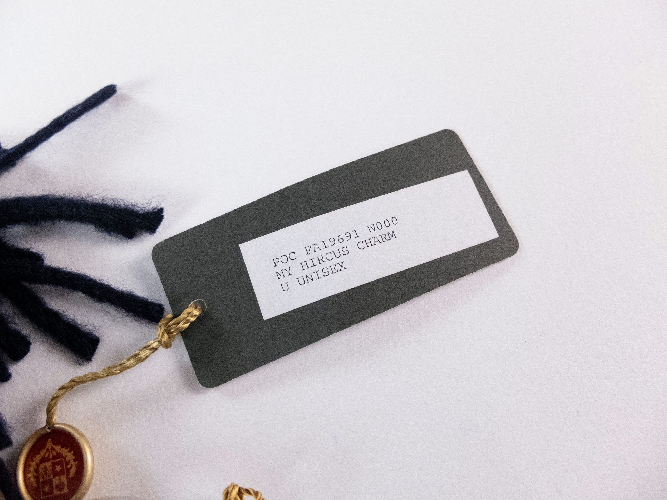 Loro Piana LORO PIANA red & navy blue cashmere tasseled keyring / charm Size ONE SIZE - 5 Thumbnail