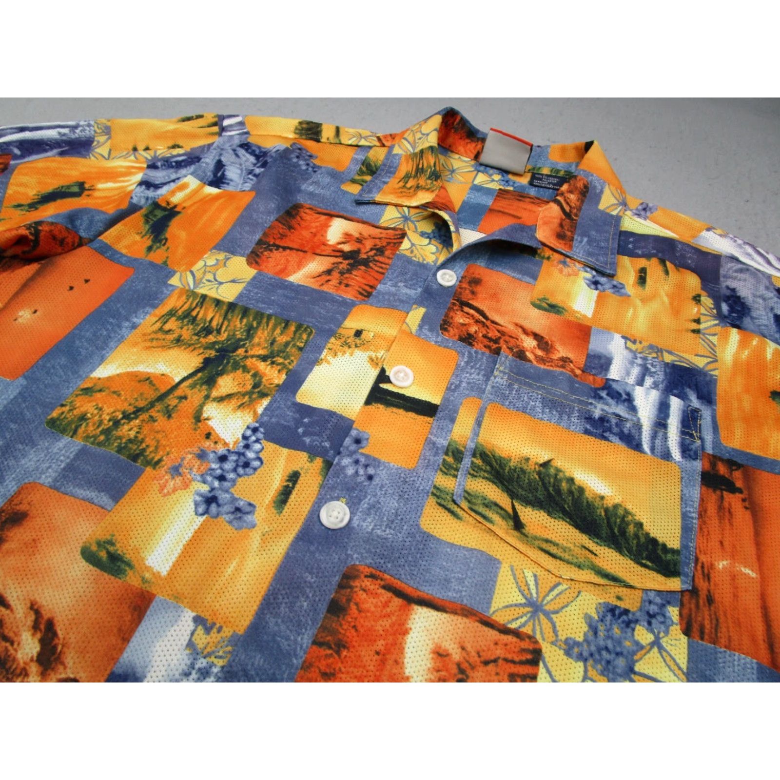 Vintage VINTAGE Vector Performance Series Shirt Mens L Orange Button-Up Hawaiian Y2K 80s 90s Beach Retro Vintage Mens Large Orange Shirt Size US L / EU 52-54 / 3 - 2 Thumbnail