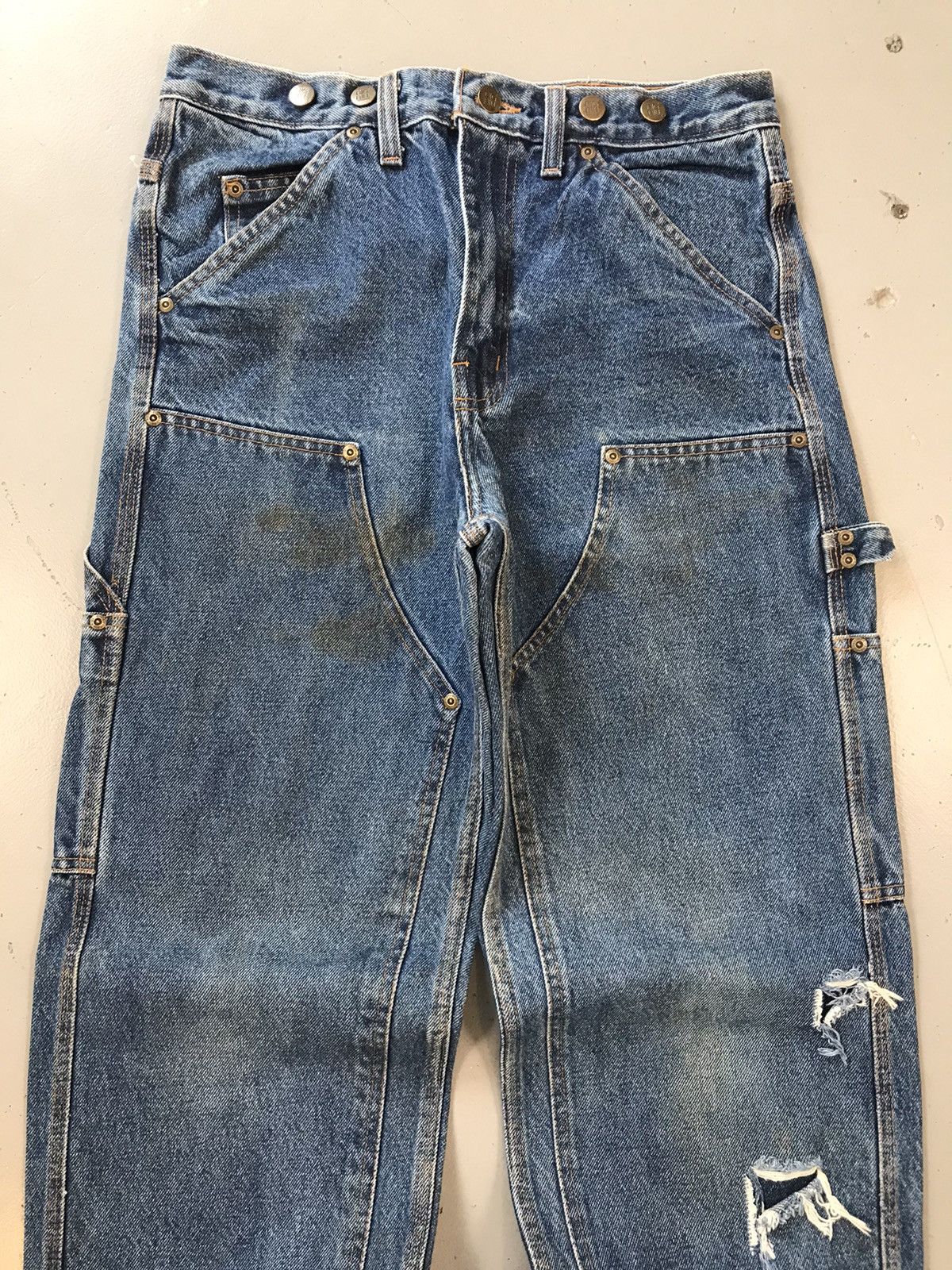 Vintage Vintage big bill double knee denim Size US 30 / EU 46 - 5 Thumbnail