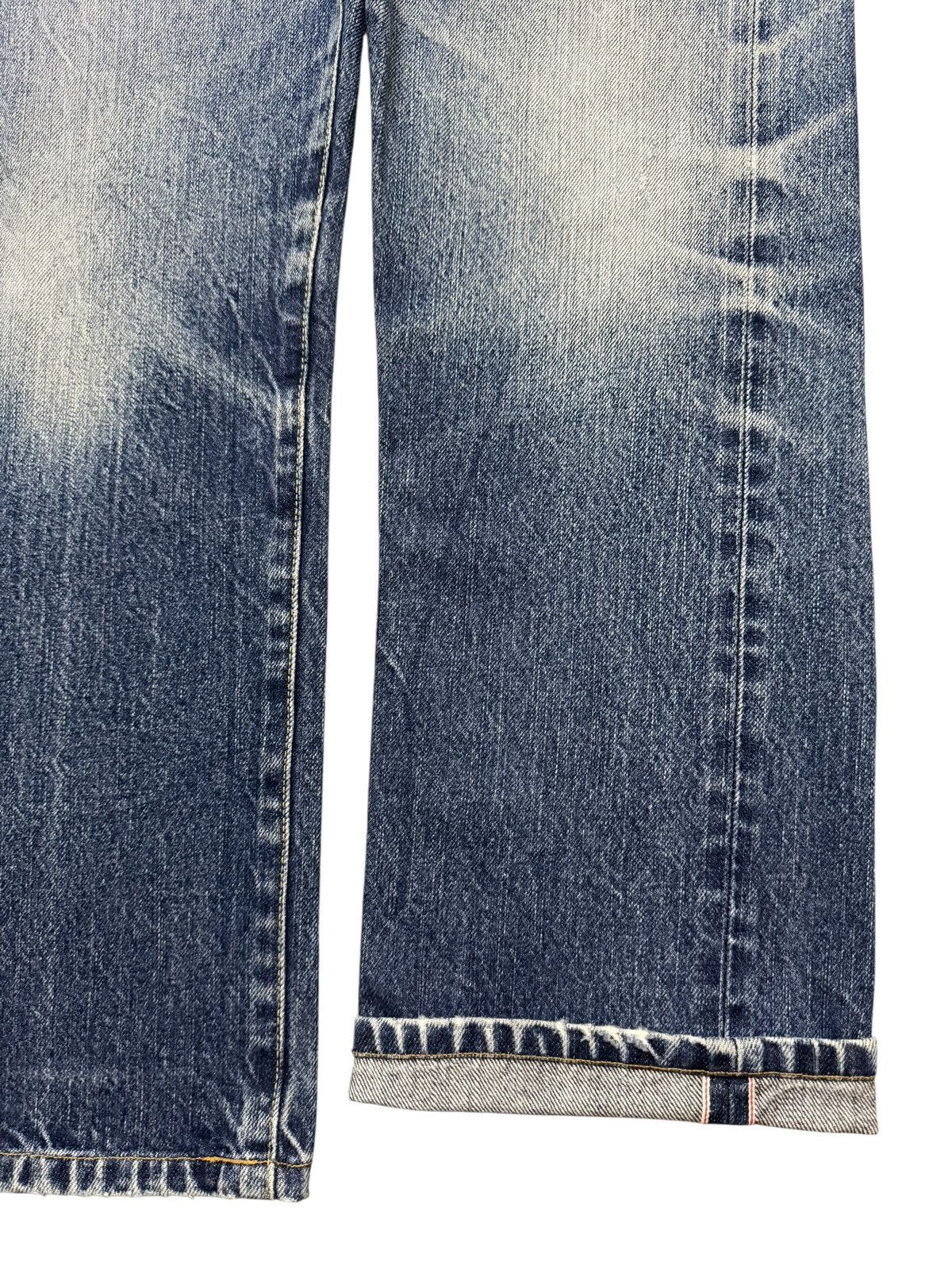 Uniqlo Vintage Y2K Japan Uniqlo Selvedge Faded Whiskers Loose Fits Size US 32 / EU 48 - 6 Thumbnail