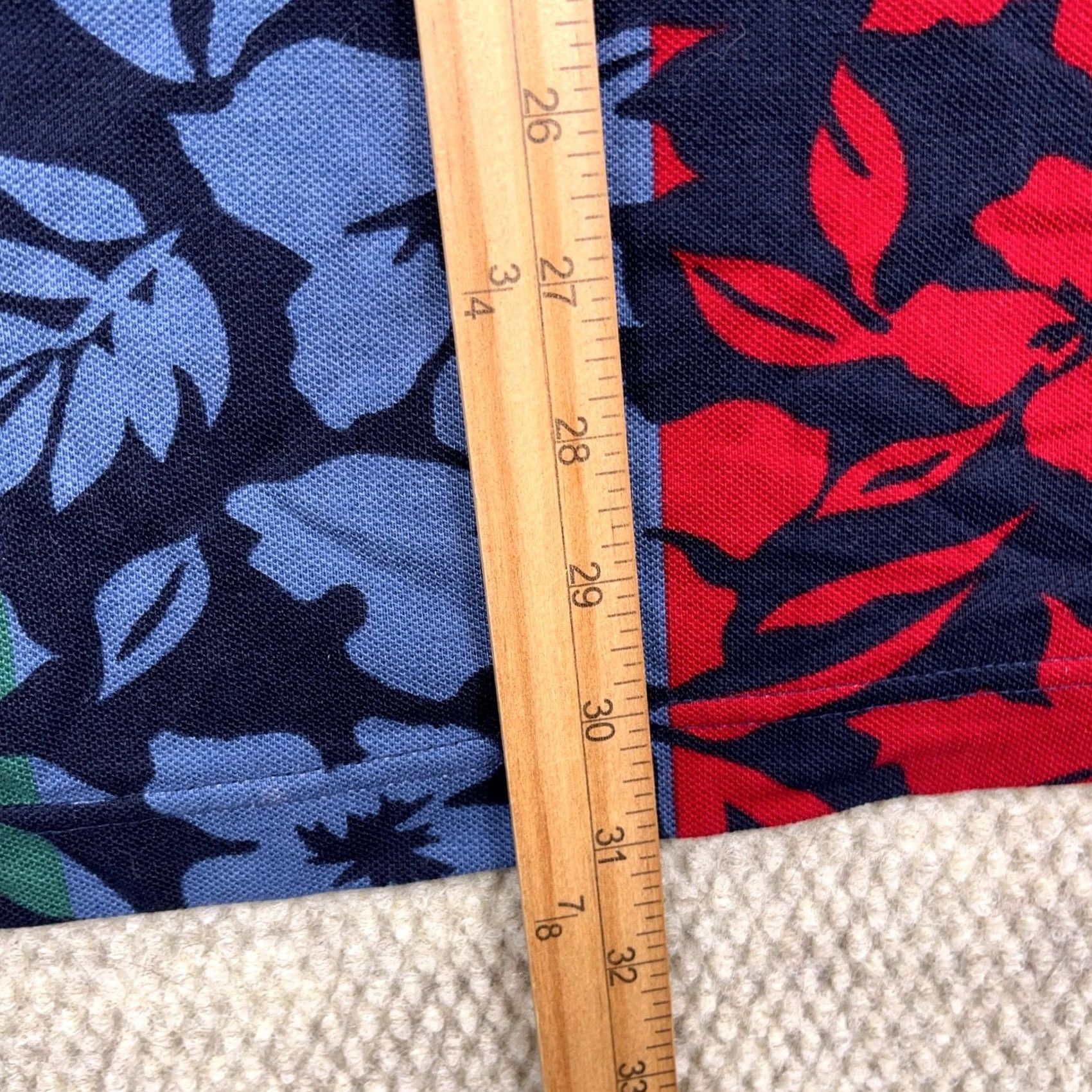 Chaps VINTAGE Chaps Ralph Lauren Polo Shirt Men Medium Blue Hawaiian Floral Rugby Y2K Size US M / EU 48-50 / 2 - 7 Thumbnail