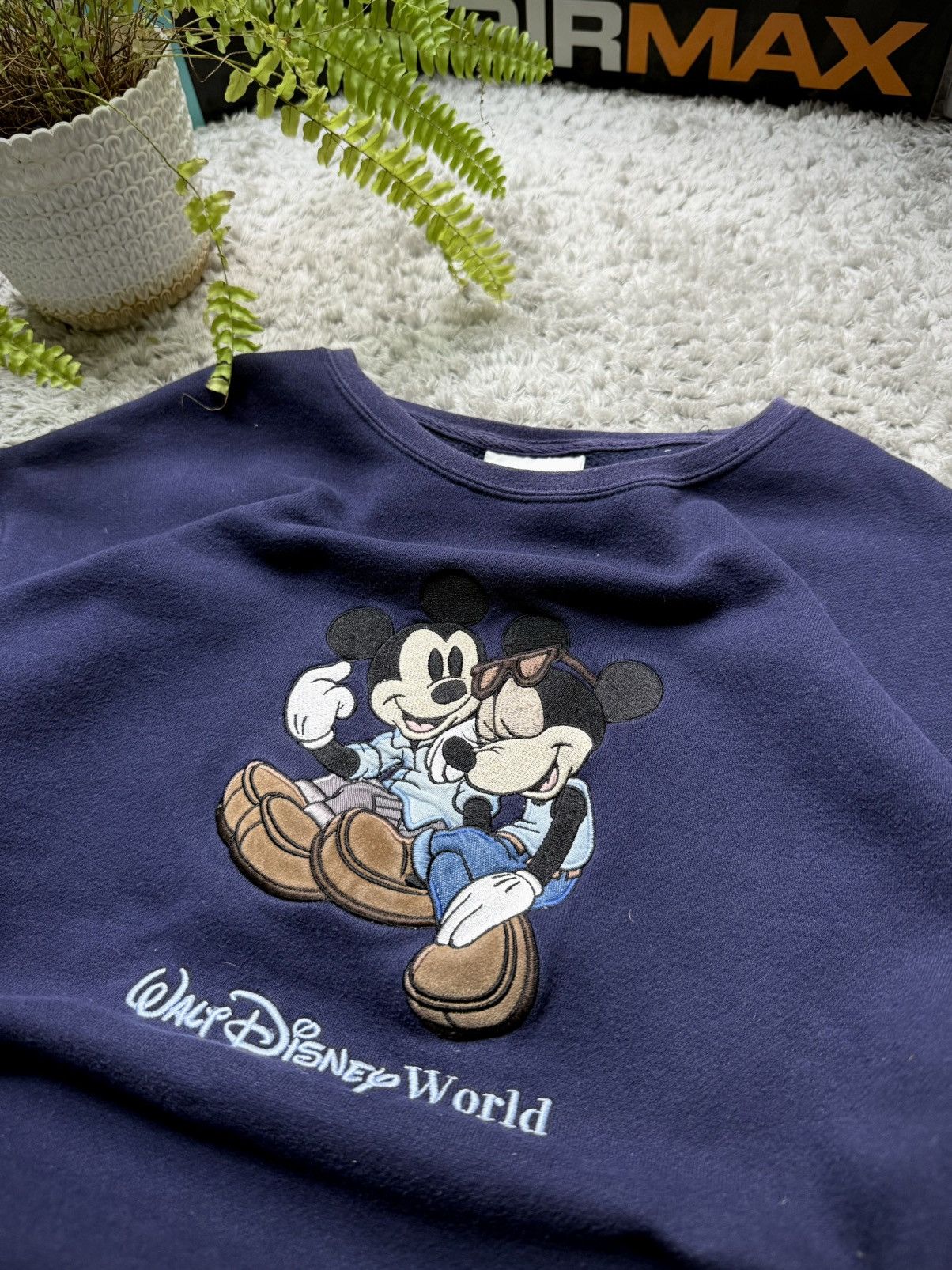 Disney 90s Disney Sweatshirt Rare Vintage Mickey Mouse Big Logo Size US XL / EU 56 / 4 - 4 Thumbnail