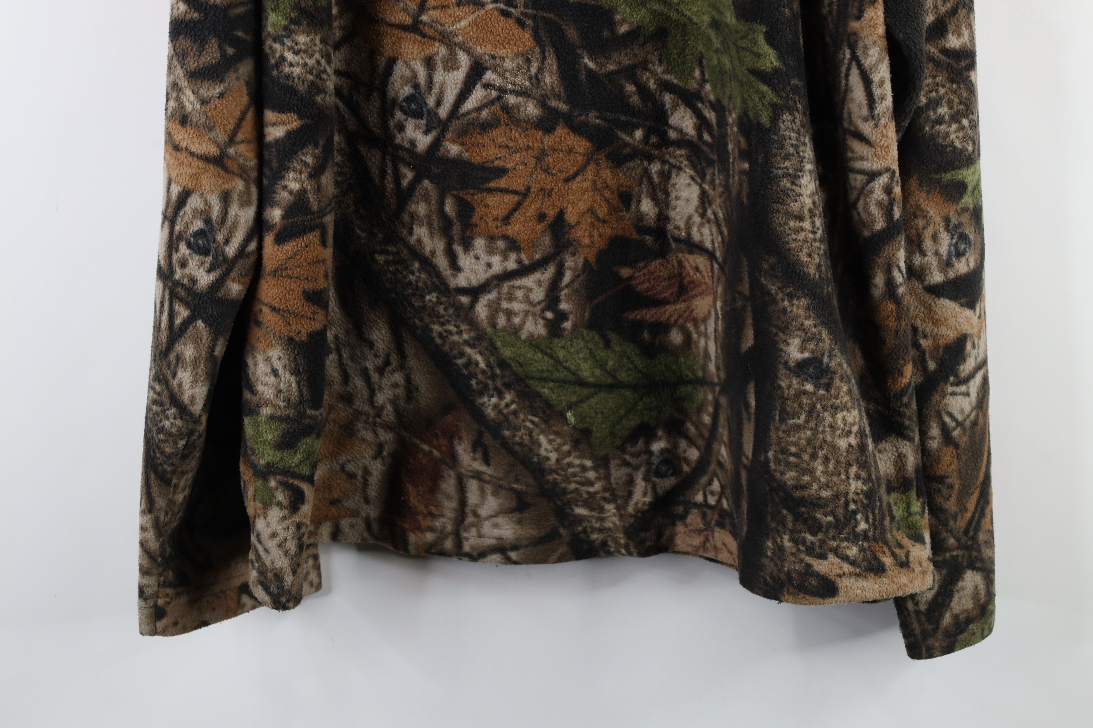 Vintage Vintage 90s Streetwear Camouflage Fleece Hoodie Sweatshirt Size US L / EU 52-54 / 3 - 12 Thumbnail