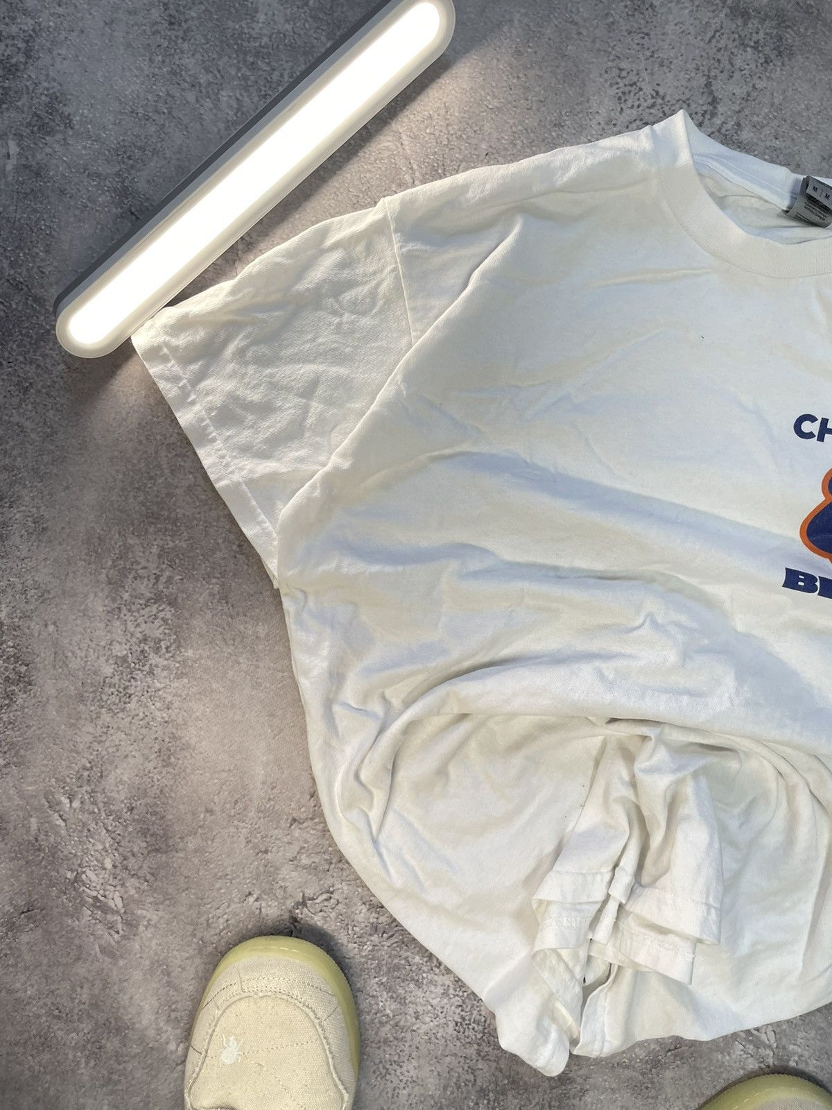 Rap Tees × Vintage Kanye West Chill town Bear Vintage white T Shirt Size US M / EU 48-50 / 2 - 3 Thumbnail