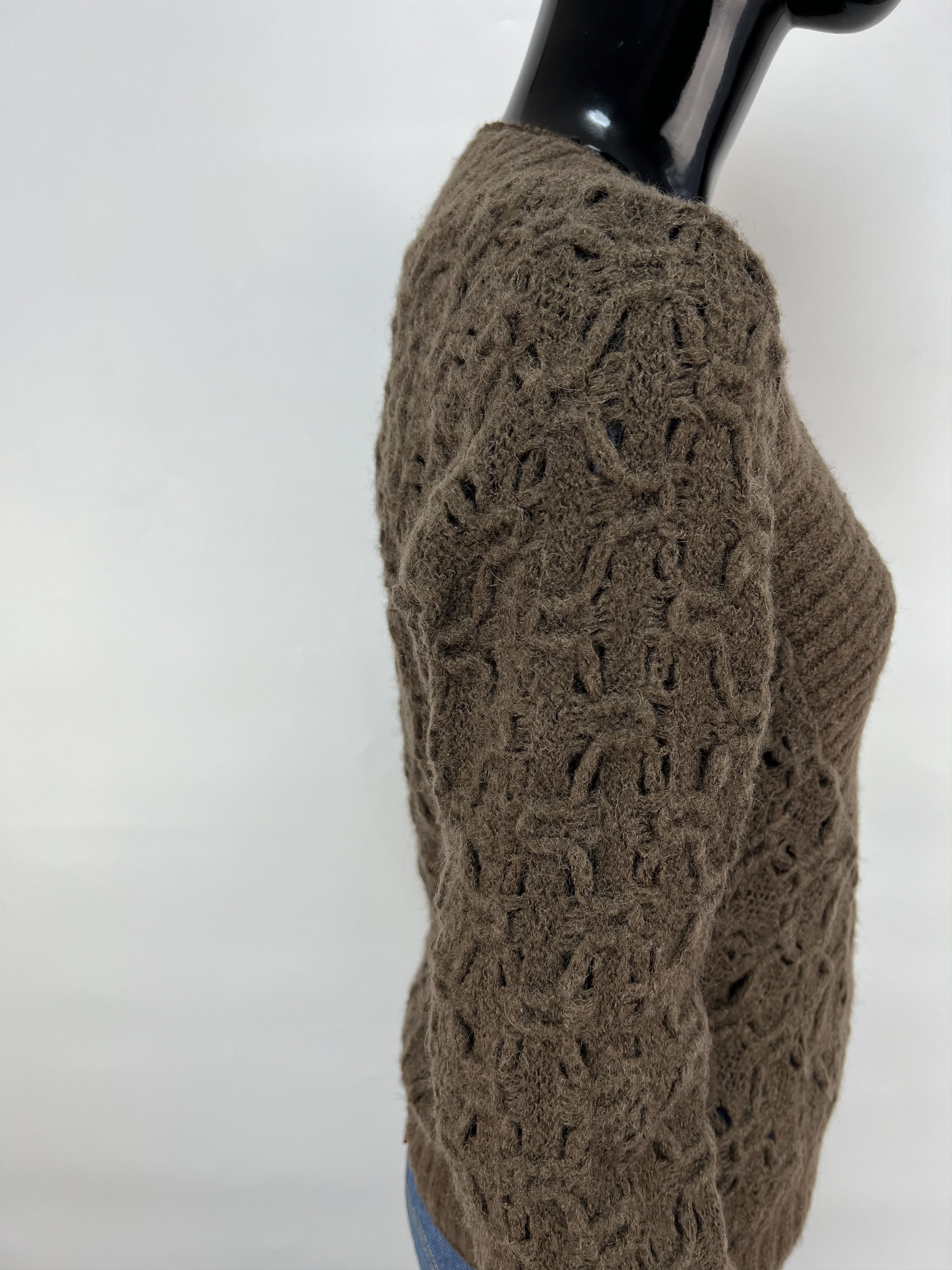 Miss Sixty Miss Sixty Vintage Womens Brown Knitted V-Neck Wool Sweater Size XS / US 0-2 / IT 36-38 - 9 Thumbnail