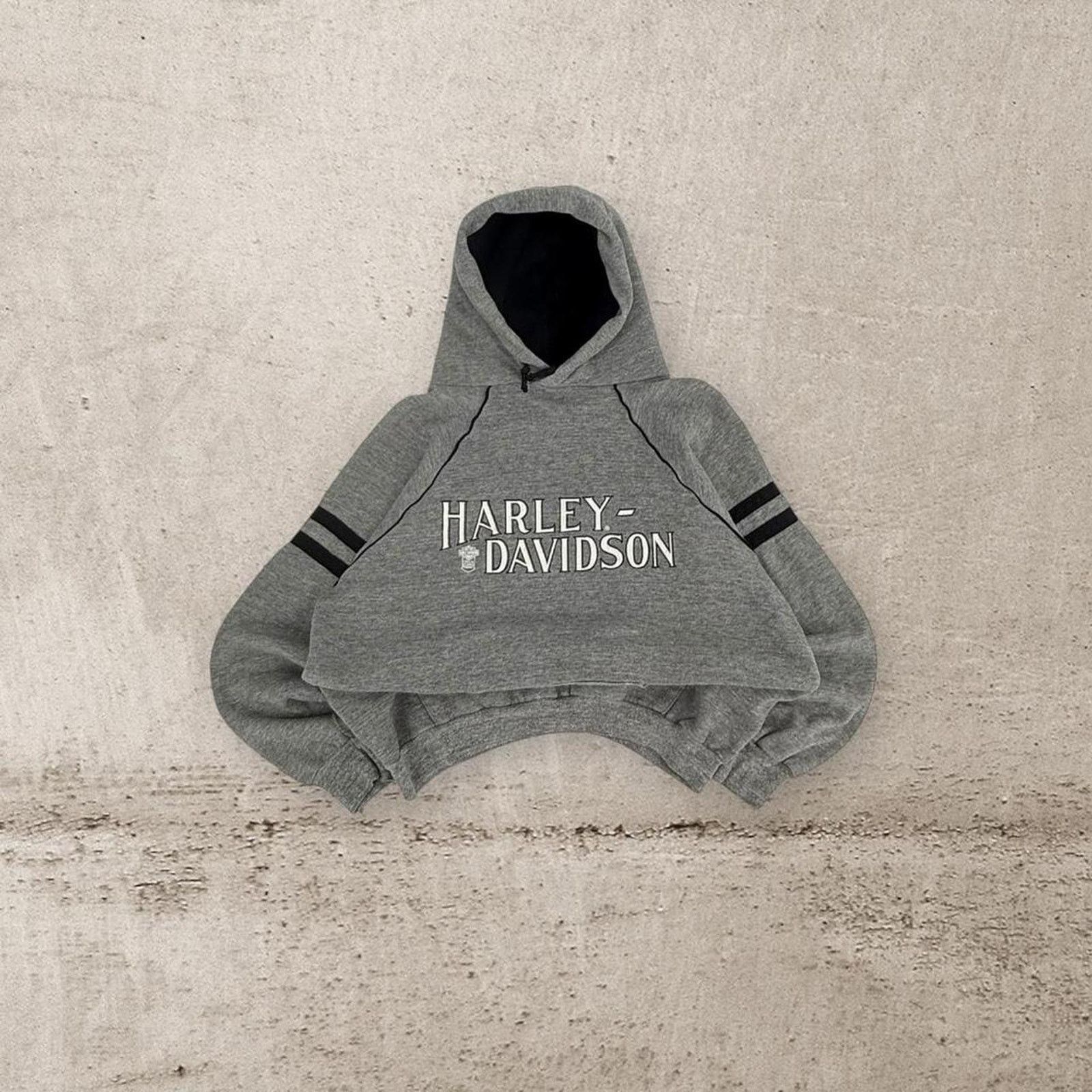 Harley Davidson Vintage 80s harley davidson baggy hoodie Size US M / EU 48-50 / 2 - 2 Thumbnail