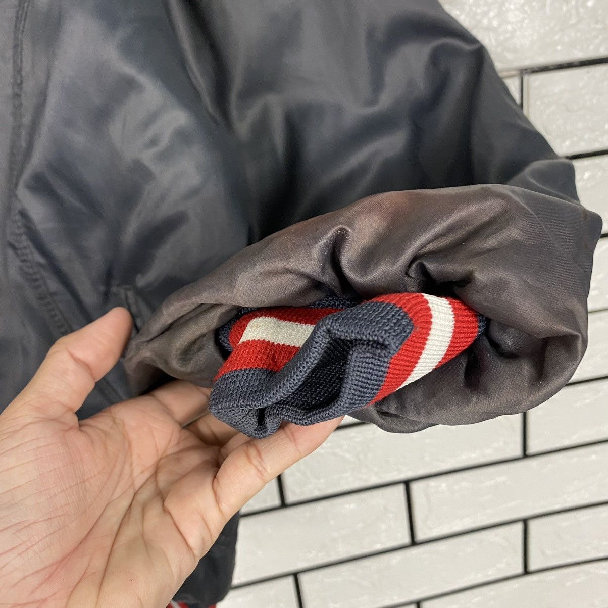 Lotto Sport 🔥SUN FADED STYLE VINTAE SATIN BOMBER JACKET LOTTO AC MILAN Size US L / EU 52-54 / 3 - 16 Thumbnail
