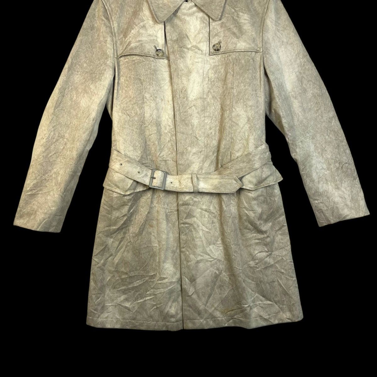 Tornado Mart 🇯🇵 TORNADO MART MOLESKIN BELTED TRENCH COAT Size US M / EU 48-50 / 2 - 3 Thumbnail