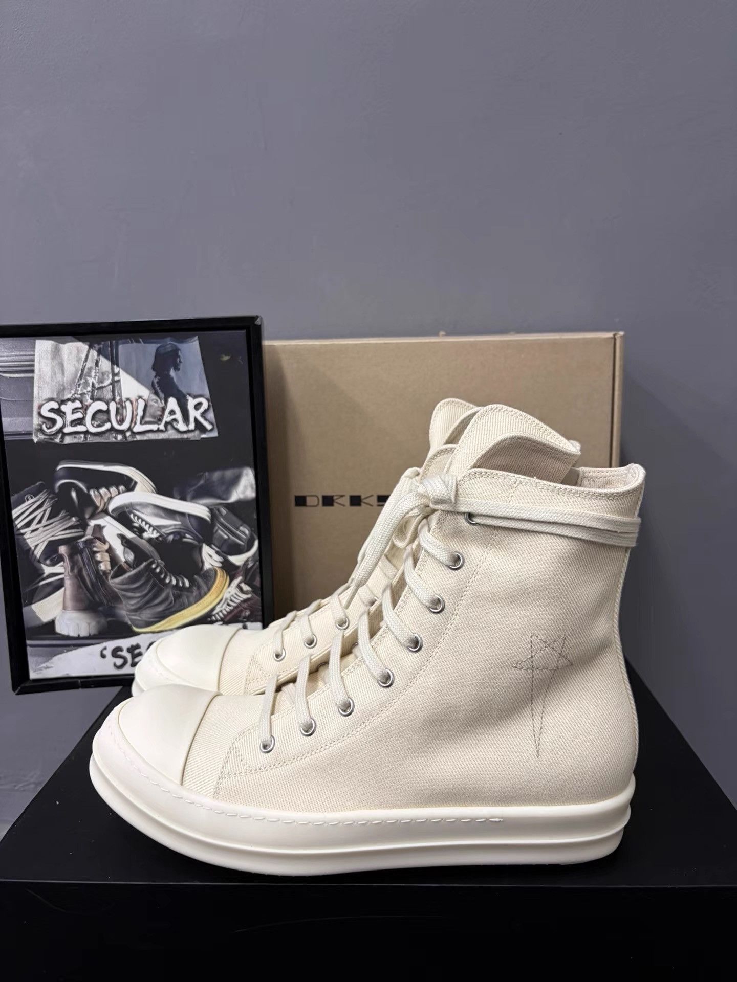 Rick Owens RickOwens DRKSHDW High-top Big Converse K34 Size US 7 / EU 40 - 2 Thumbnail