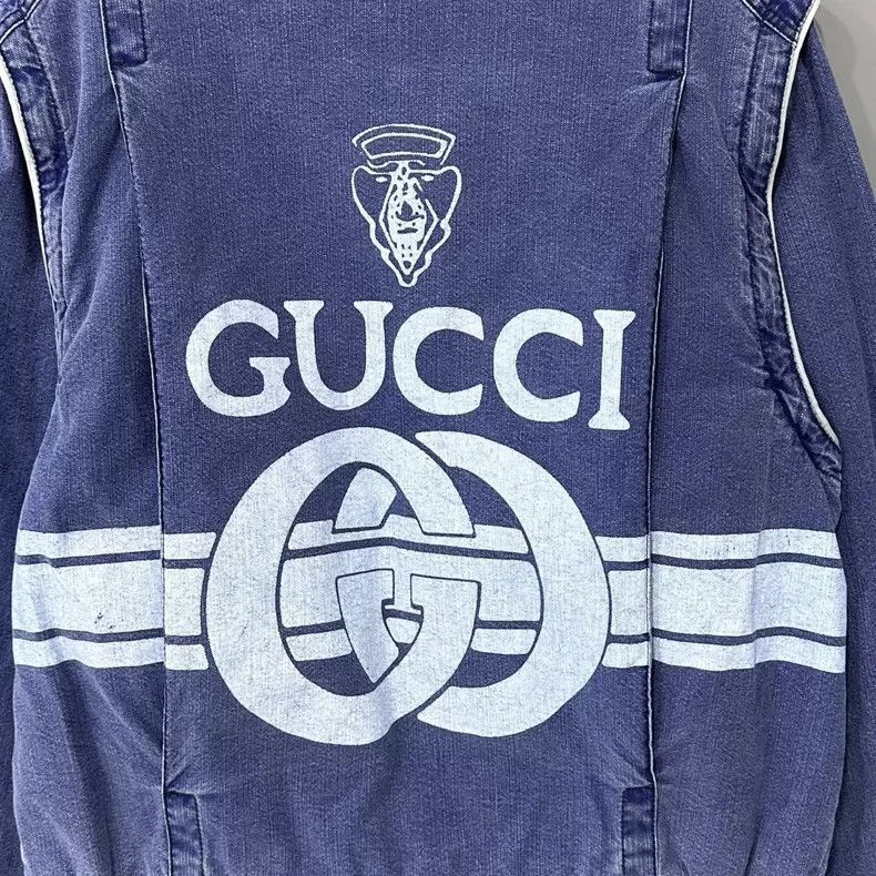 Gucci Gucci Denim Jacket with Banana Logo-2506 Size US XL / EU 56 / 4 - 4 Thumbnail