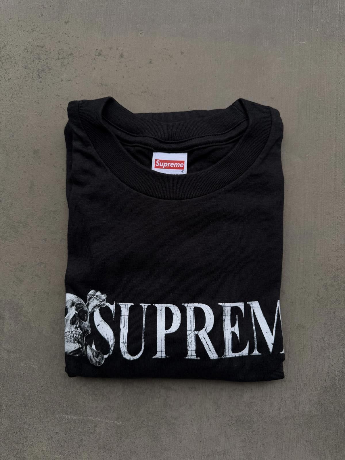 Supreme Supreme Skull Tee Black Size Medium NWT Graphic Logo Shirt Size US M / EU 48-50 / 2 - 3 Thumbnail