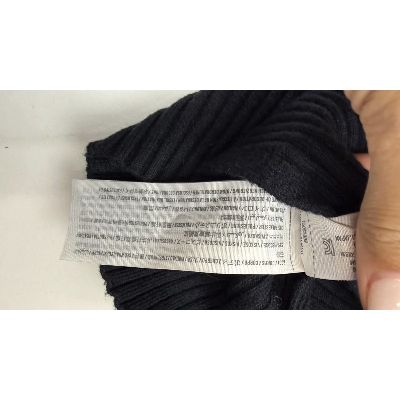 Abercrombie & Fitch Abercrombie & Fitch Sweater Womens XS Black Ribbed Wrap Cropped Long Sleeve Size XS / US 0-2 / IT 36-38 - 4 Thumbnail