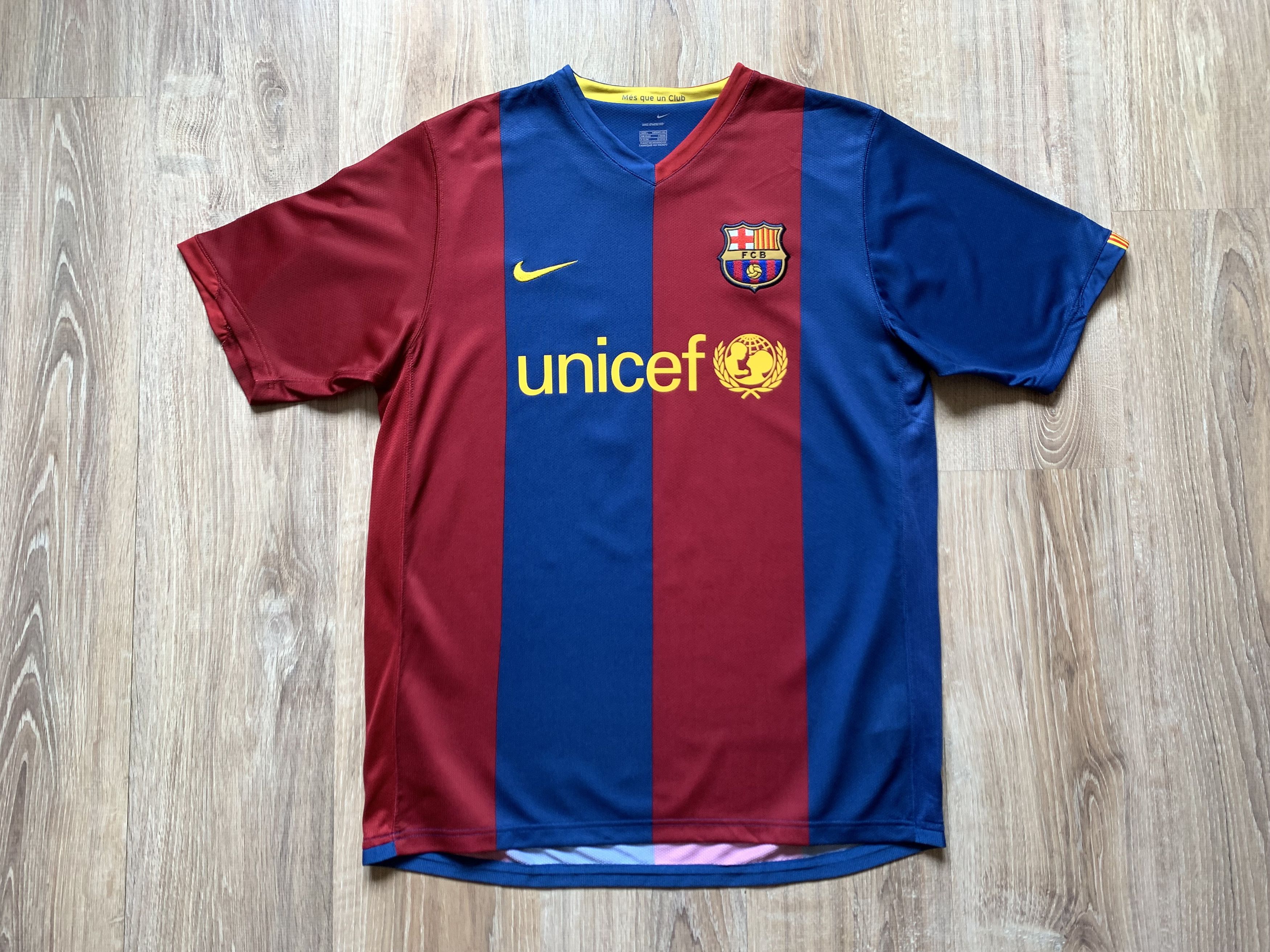 Nike Nike Barcelona Home Shirt #3 2006-2007 Size US L / EU 52-54 / 3 - 3 Thumbnail