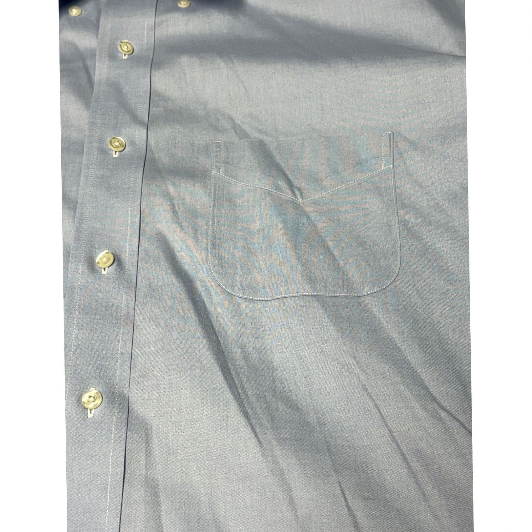 Brooks Brothers Brooks Brothers Madison Fit Shirt Blue Non-Iron Stretch Supima Cotton Dress Shirt Long Sleeve Button-Down Collar Pockets Classic Fit Mens 18 Size US XXL / EU 58 / 5 - 2 Thumbnail