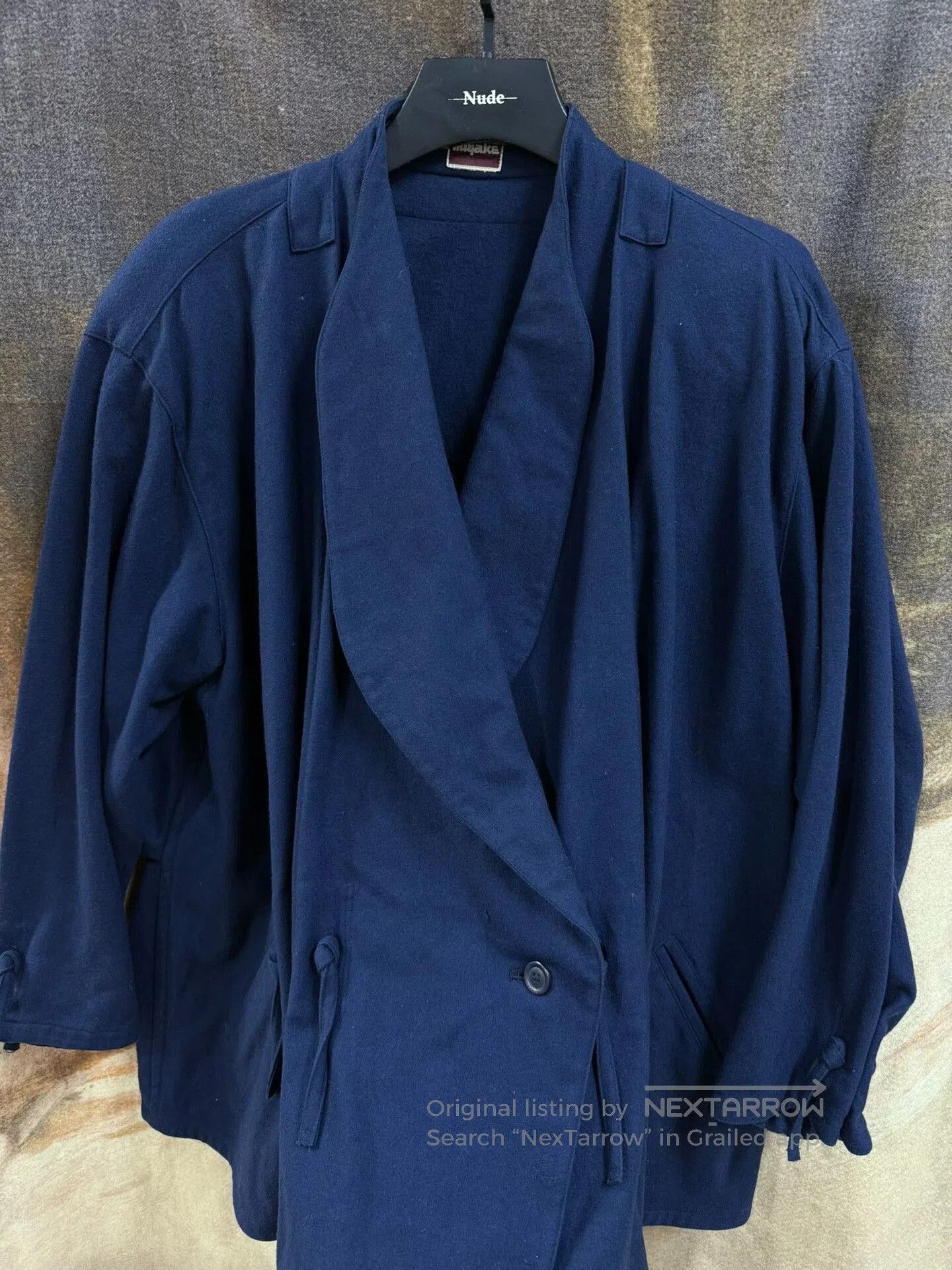 Issey Miyake issey miyake pleated drawstring wool coat. Size US XL / EU 56 / 4 - 4 Thumbnail
