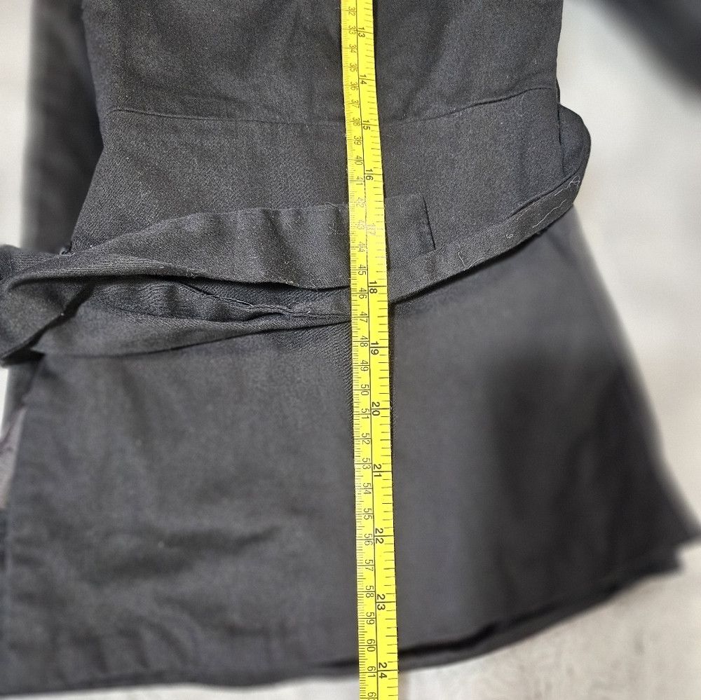 Sandro × Vintage Sandro Sportswear Black Belted Crop 3/4 sleeve Blazer Jacke Size M / US 6-8 / IT 42-44 - 8 Thumbnail