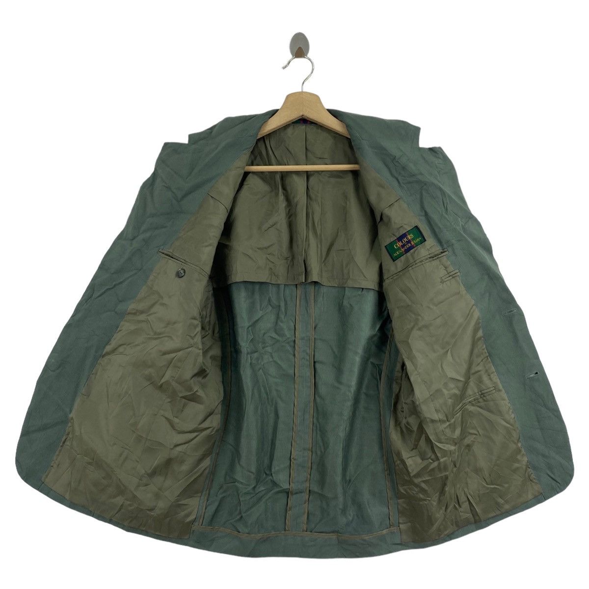 Alexander Julian × Colours COLOURS By ALEXANDER JULIAN Japan Plain Green Blazer Coat Size US M / EU 48-50 / 2 - 3 Thumbnail