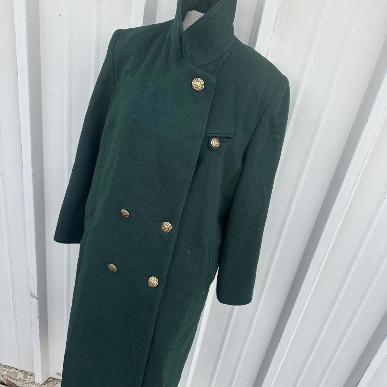 Worthington Green vintage wool peacoat wintercoats Size L / US 10 / IT 46 - 3 Thumbnail