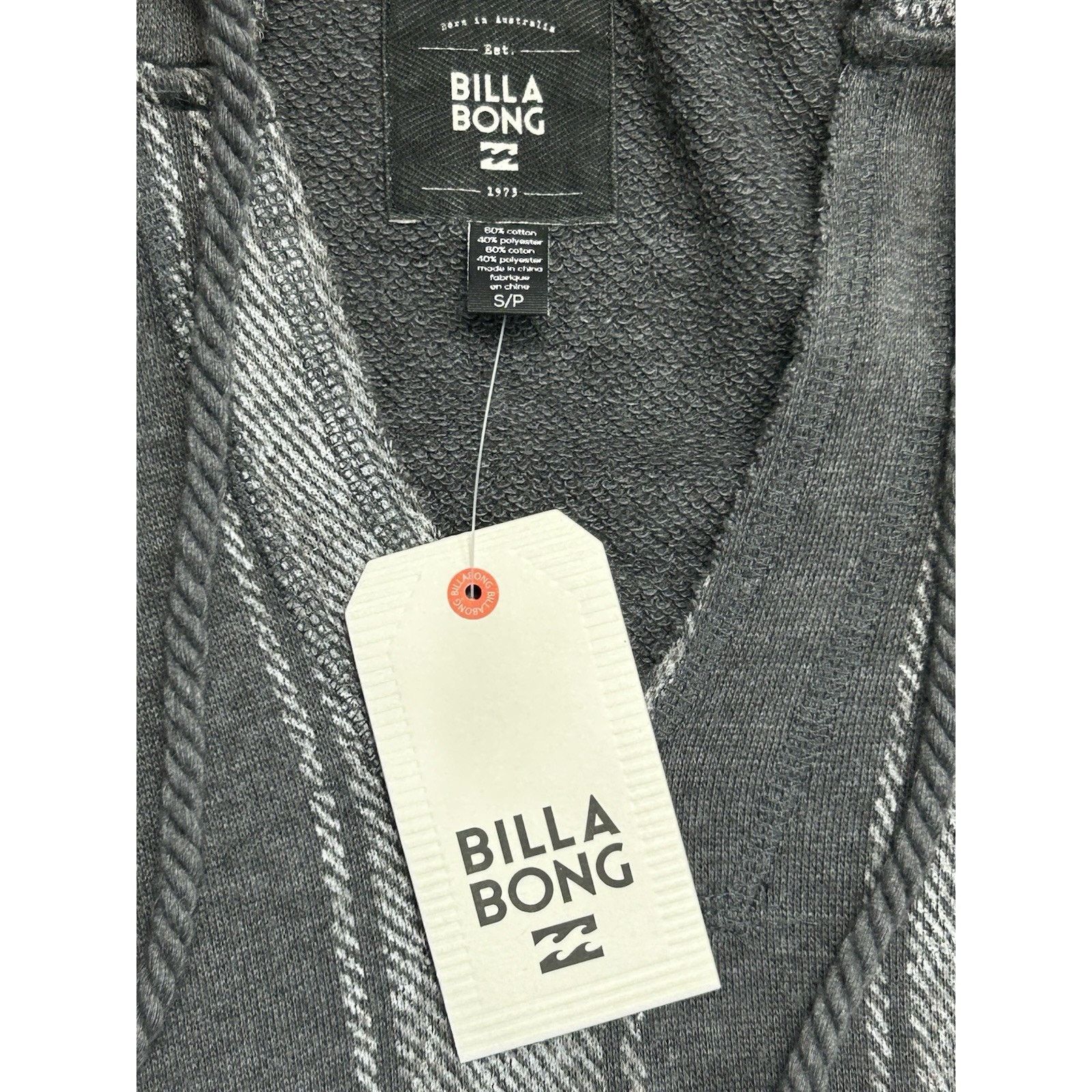 Billabong Billabong Hoodie Terry Pullover Grey Beach Stripe SP NWT Size S / US 4 / IT 40 - 10 Thumbnail