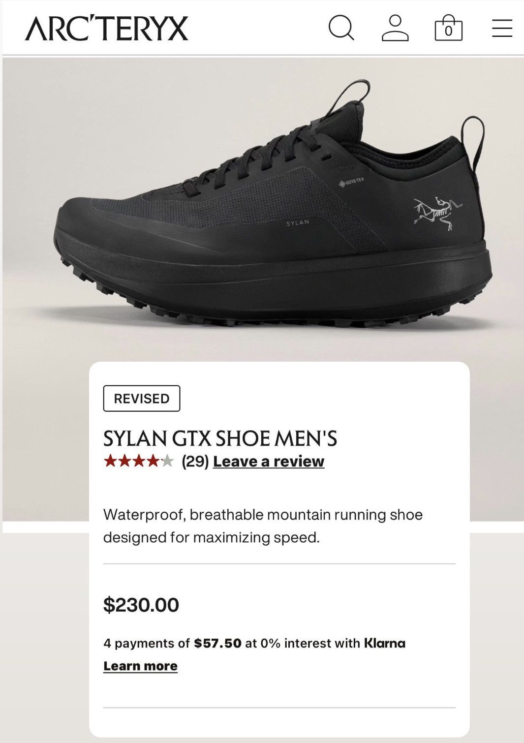 Arc'teryx Arc’teryx Sylan GTX Gortex Shoes Size US 12.5 / EU 45-46 - 7 Thumbnail